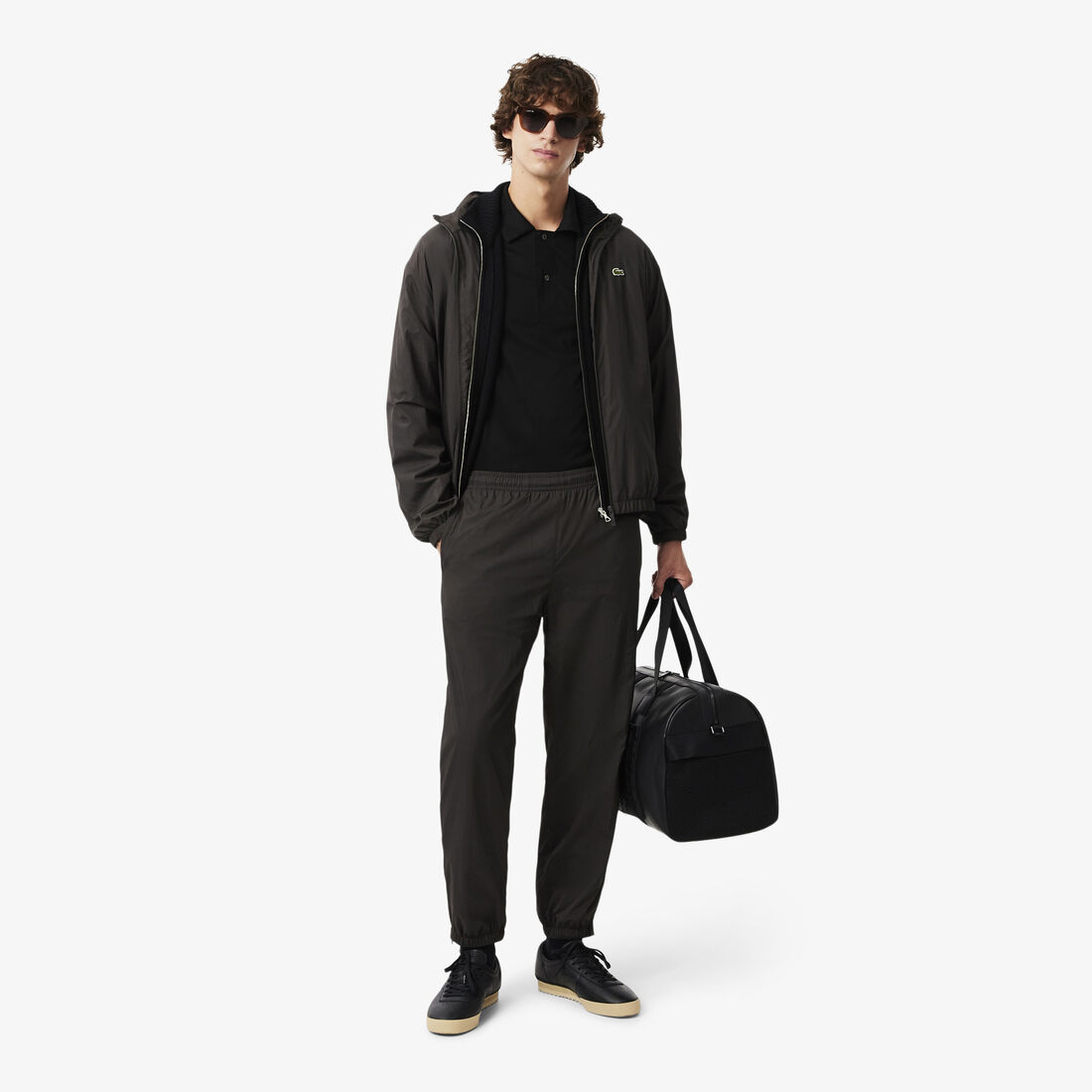 قميص بولو باريس الكلاسيكي المطرز ذو الرقبة المفتوحة Paris Classic Fit Open Neck Embroidered Polo Shirt - DH5928-00-031