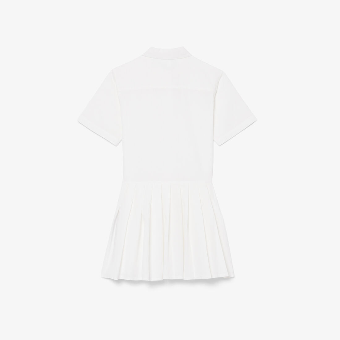 فستان قميص بتنورة من قماش البوبلين المطوي Poplin Pleat Skirt Shirt Dress - EJ6639-00-70V