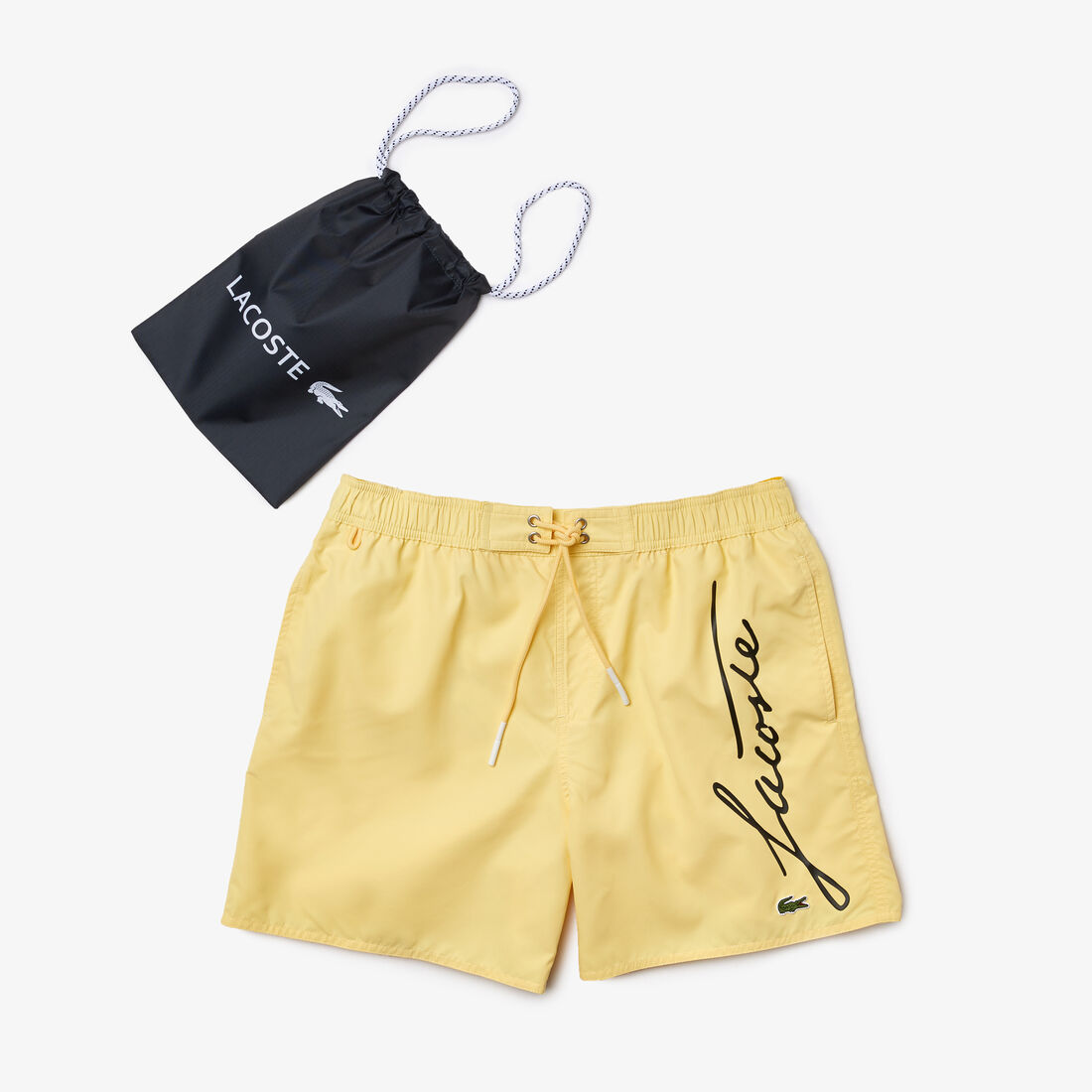Men's Signature Print Light Swimming Trunks Men's Signature Print Light Swimming Trunks