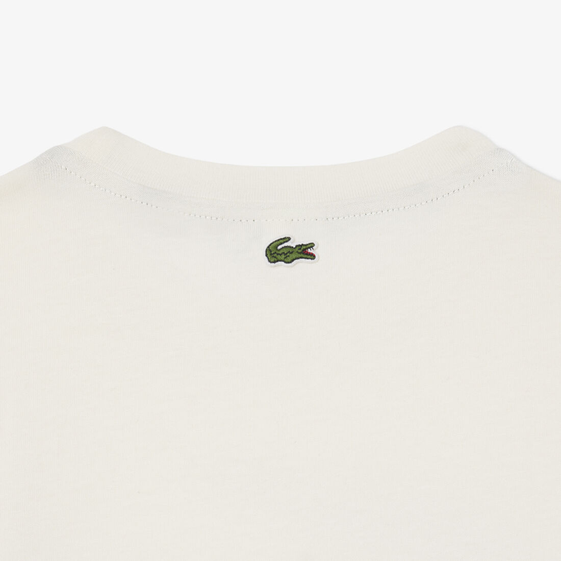 تي شيرت قطني بطبعة تمساح Crocodile Print Cotton T-shirt - TJ0830-00-XFJ