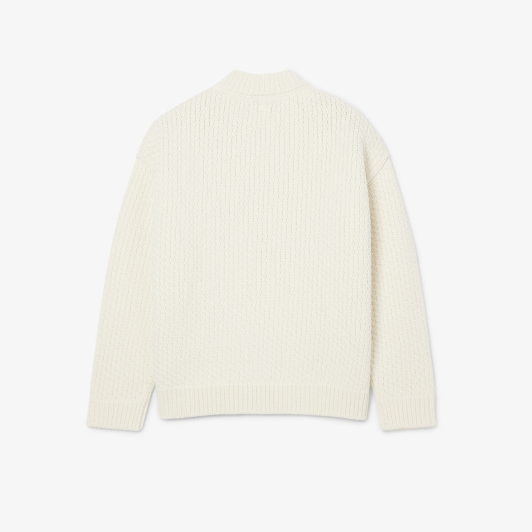 سترة صوفية مطرز بشعار الماركة Runway Embroidered Badge Wool Sweater - AH3737-00-70V