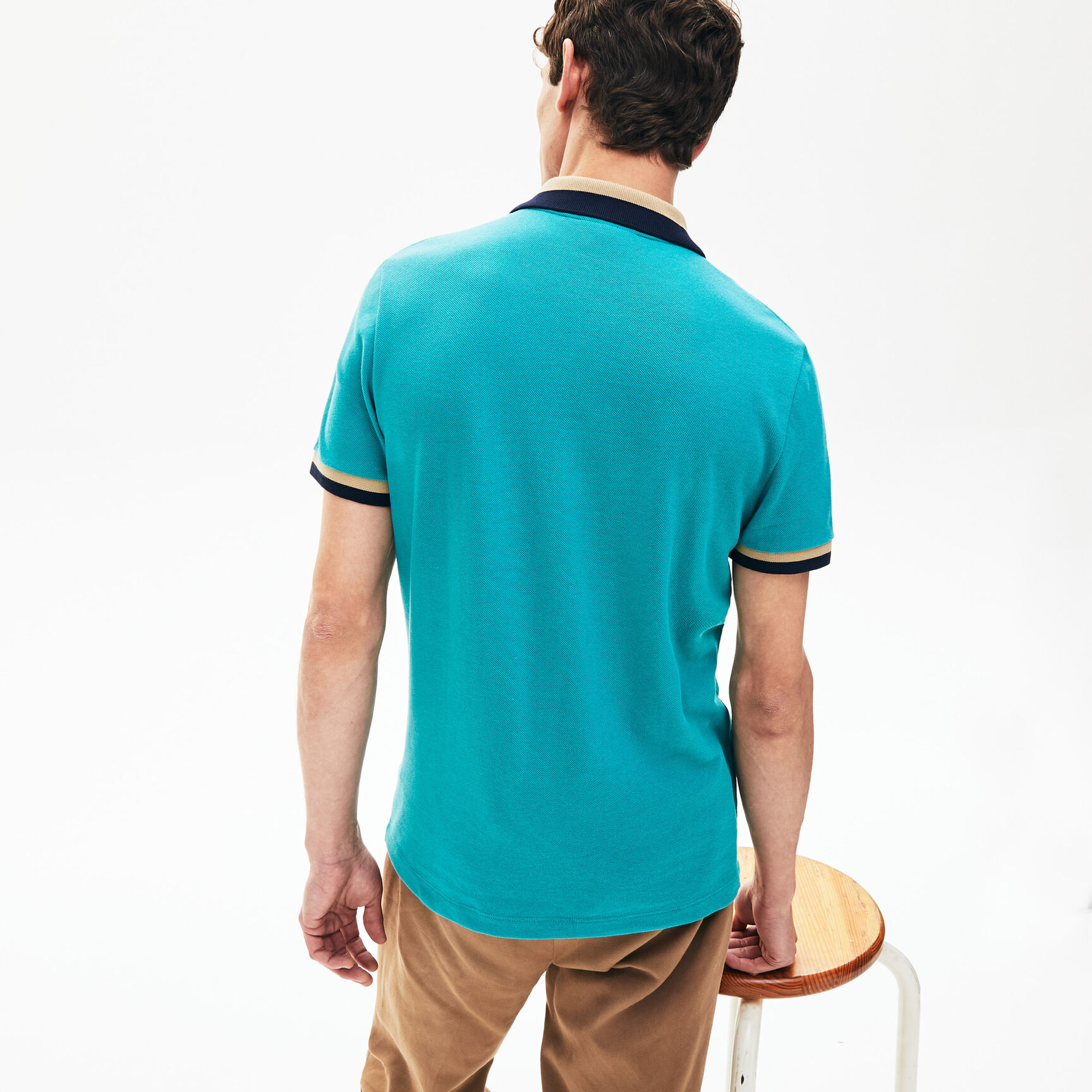 Men's Lacoste Contrast Cotton Polo Shirt Men's Lacoste Contrast Cotton Polo Shirt