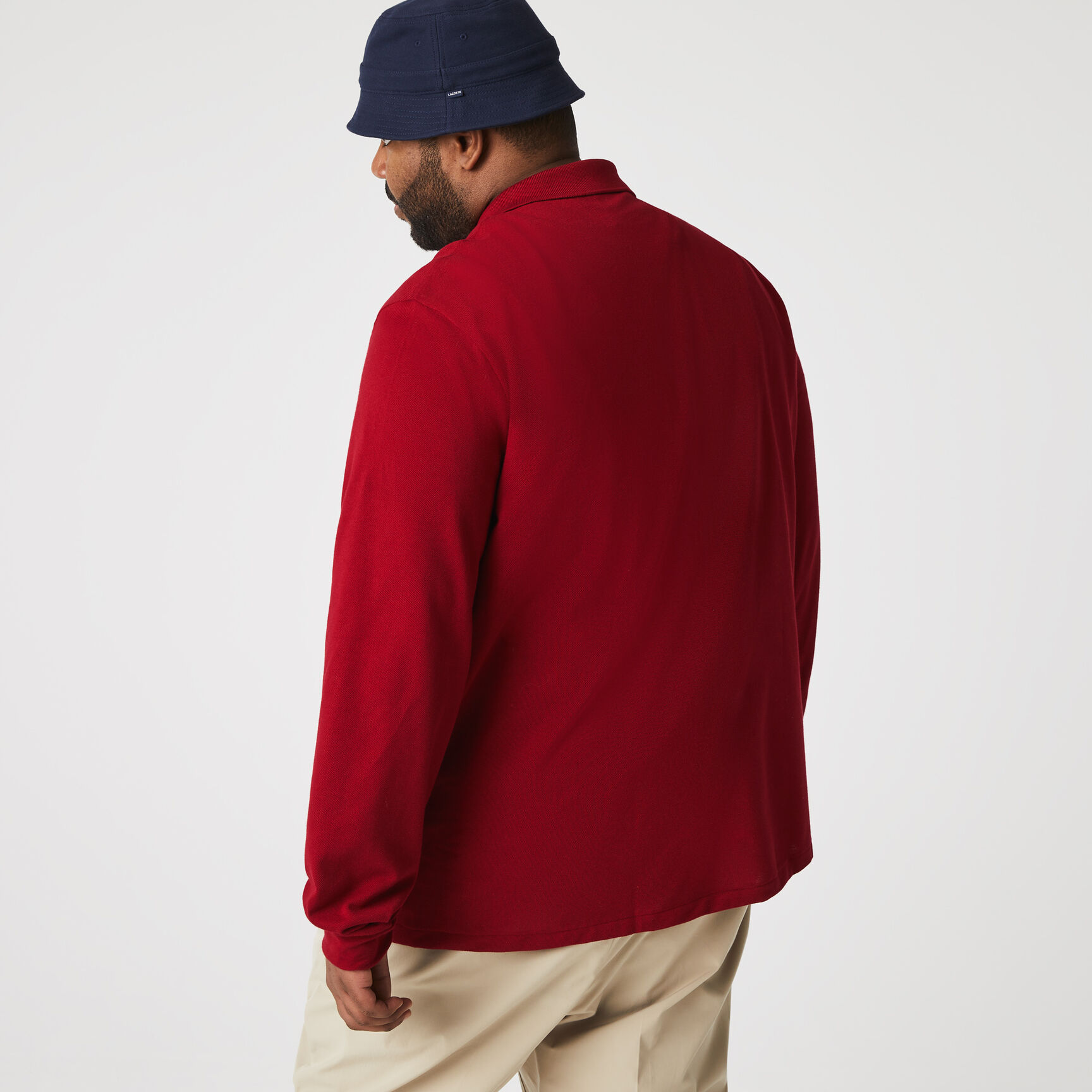 قميص بولو كلاسيكي بأكمام طويلة مقاس L.12.12 Original L.12.12 Long Sleeve Cotton Polo Shirt - L1312-00-476