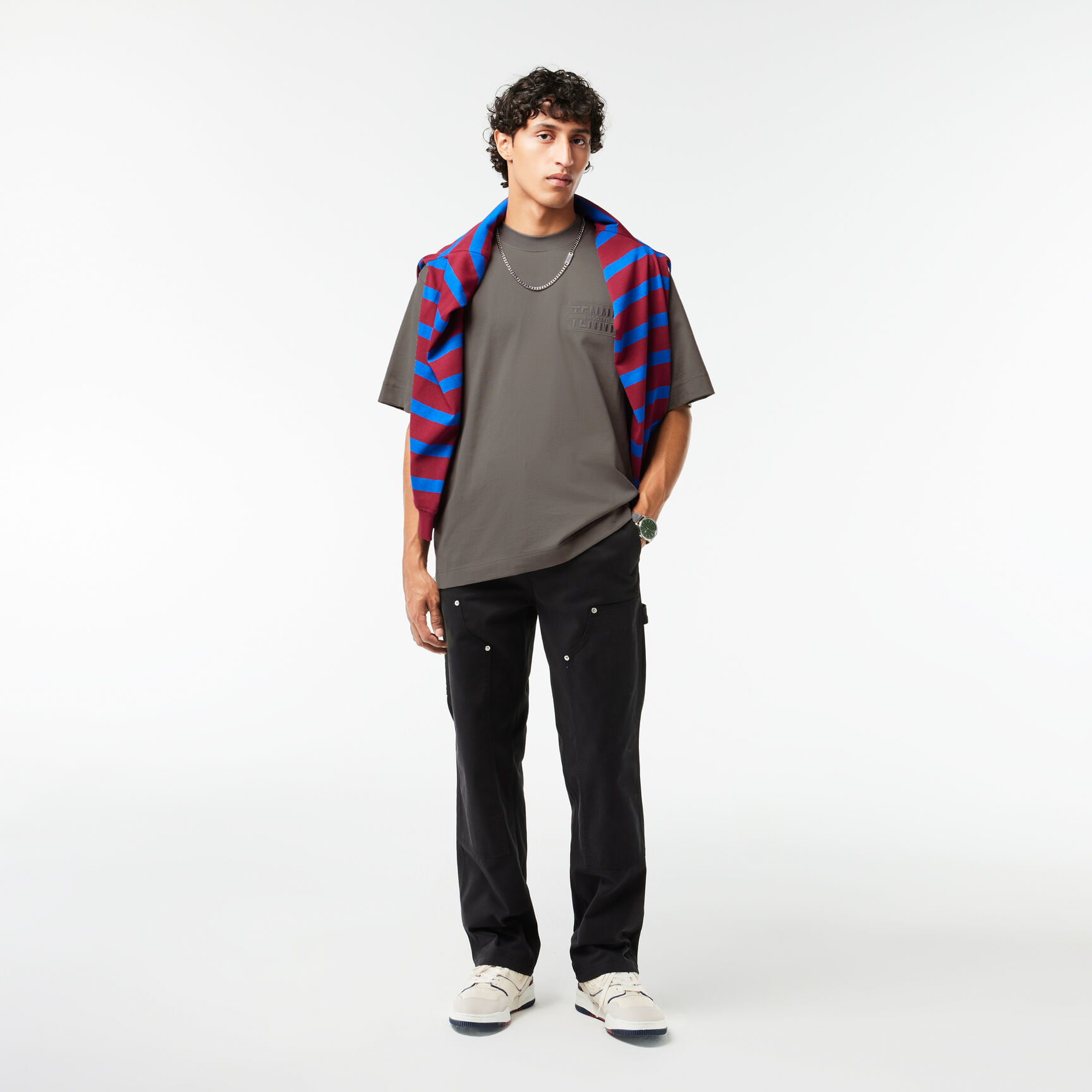 Embroidered Loose Fit Cotton T-shirt - TH2504-00-S7X