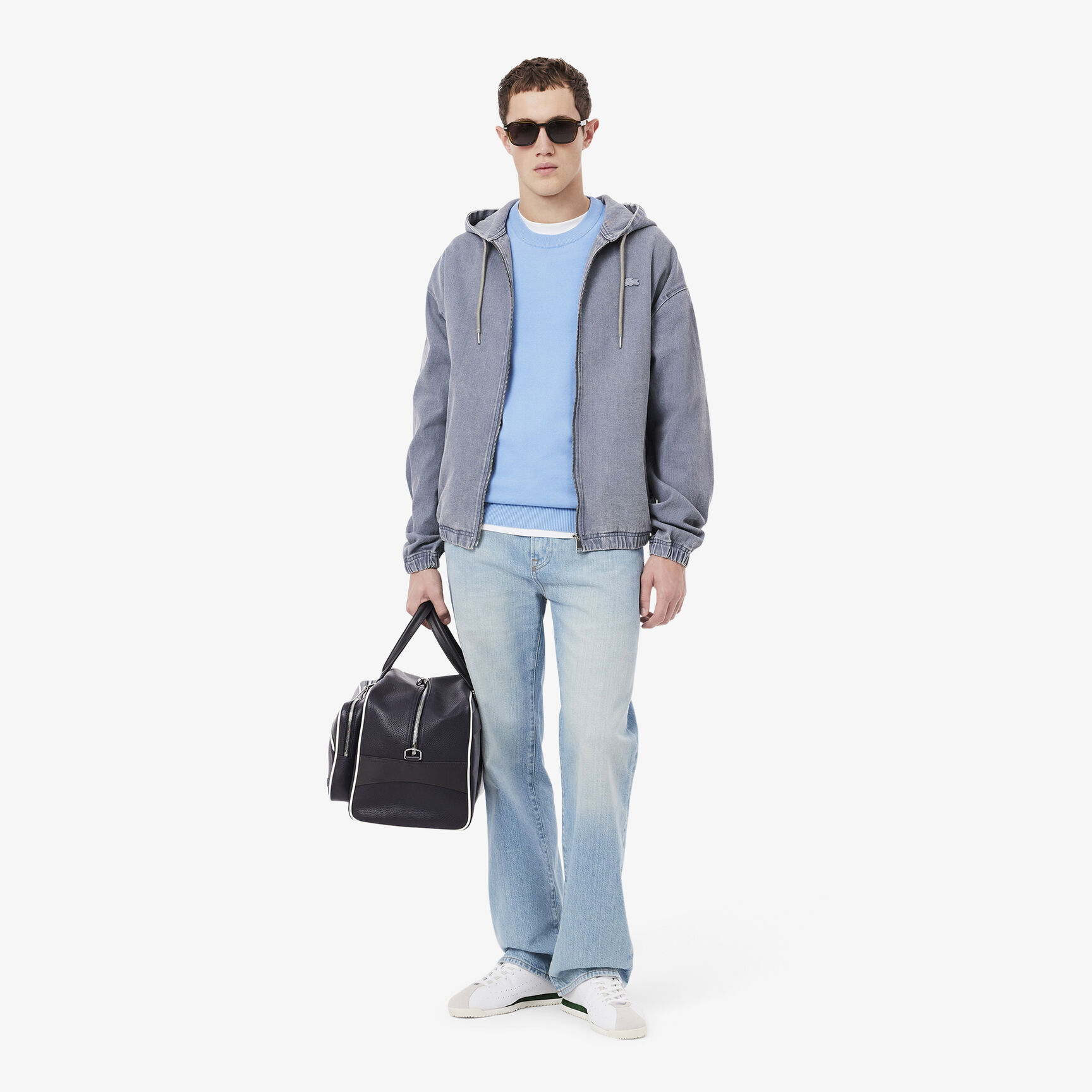 بنطال جينز بقصّة مستقيمة وخمسة جيوب 5 Pocket Straight Cut Indigo Jeans - HH2321-00-MKU