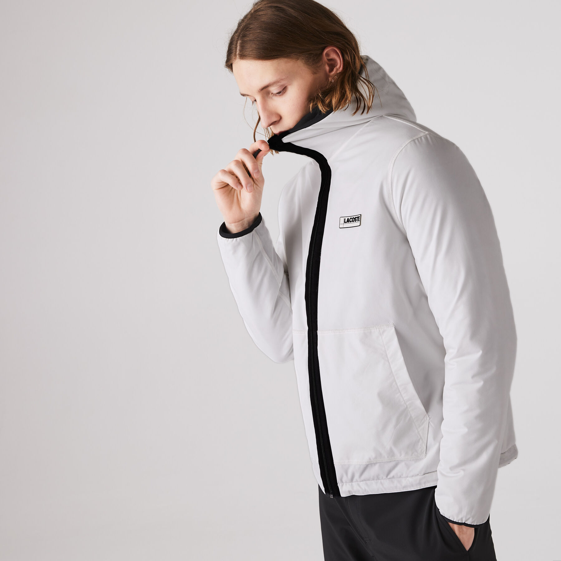 Men's Reversible Quilted Padded Sweatshirt lacoste men s reversible quilted padded sweatshirt