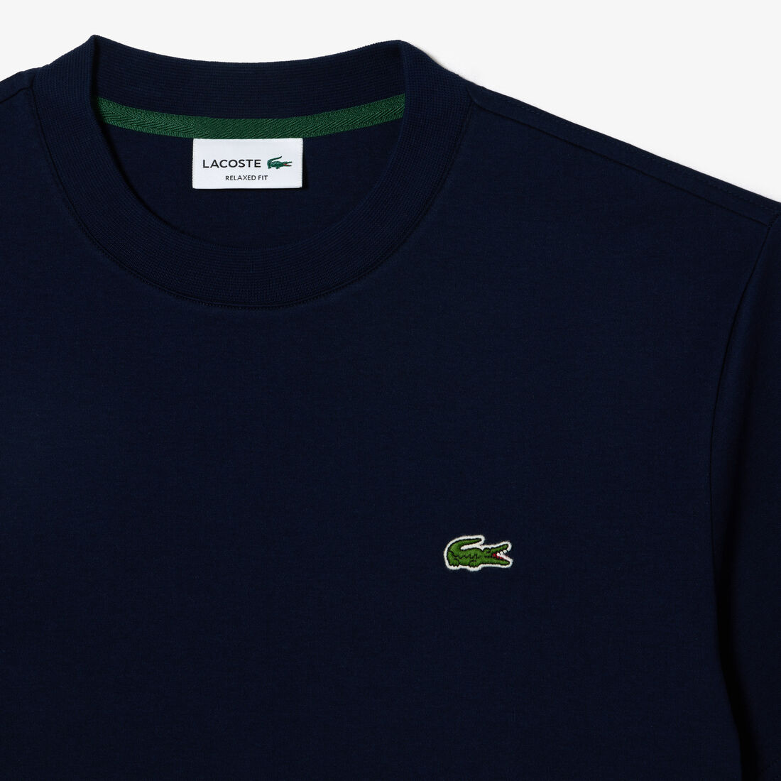 قطعة بيجامة علوية برقبة بلون مغاير Unisex Crew Neck Organic Cotton T-shirt - TH1708-00-166