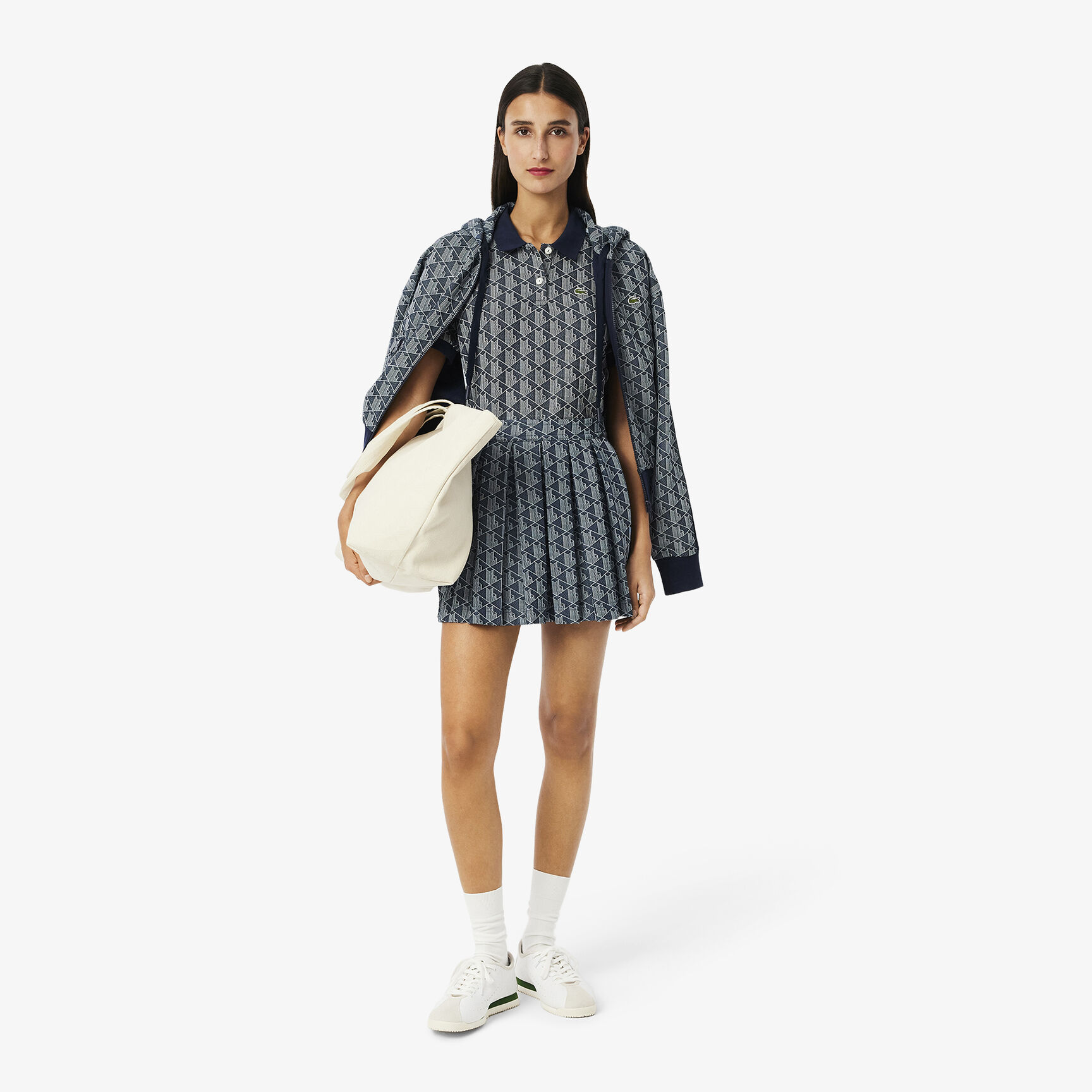 Slim Fit Monogram Jacquard Polo Shirt - DF3364-00-525