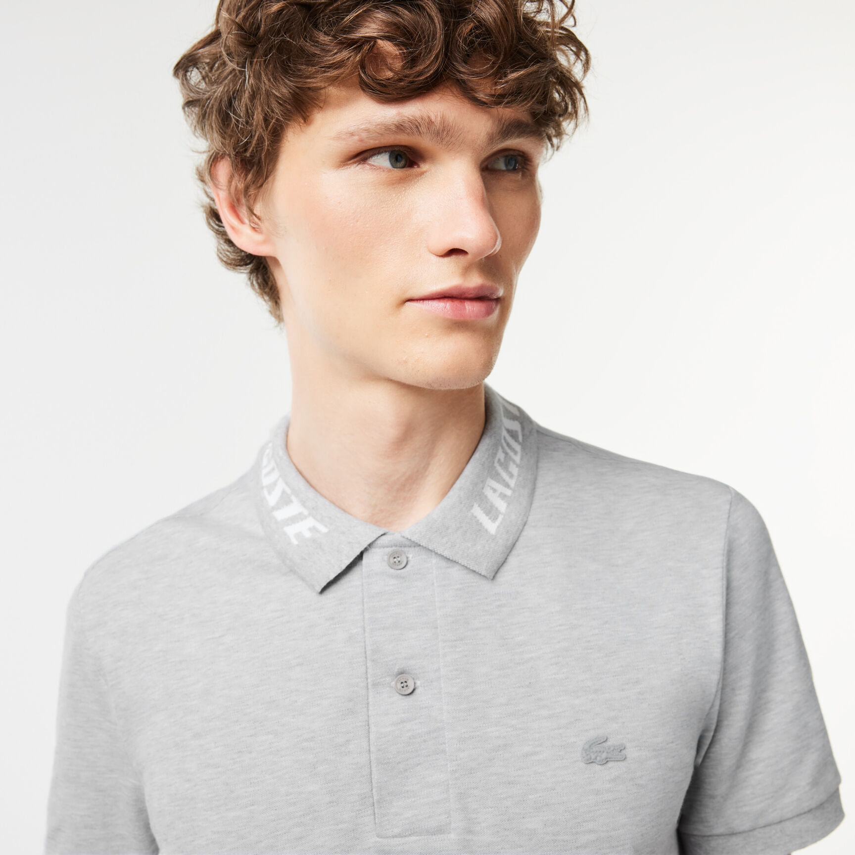 تيشيرت بولو لاكوست بيكيه مطاطي بقصة ضيقة وشعار الماركة للرجال Men's Lacoste Branded Slim Fit Stretch Piqu� Polo - PH9642-00-CCA