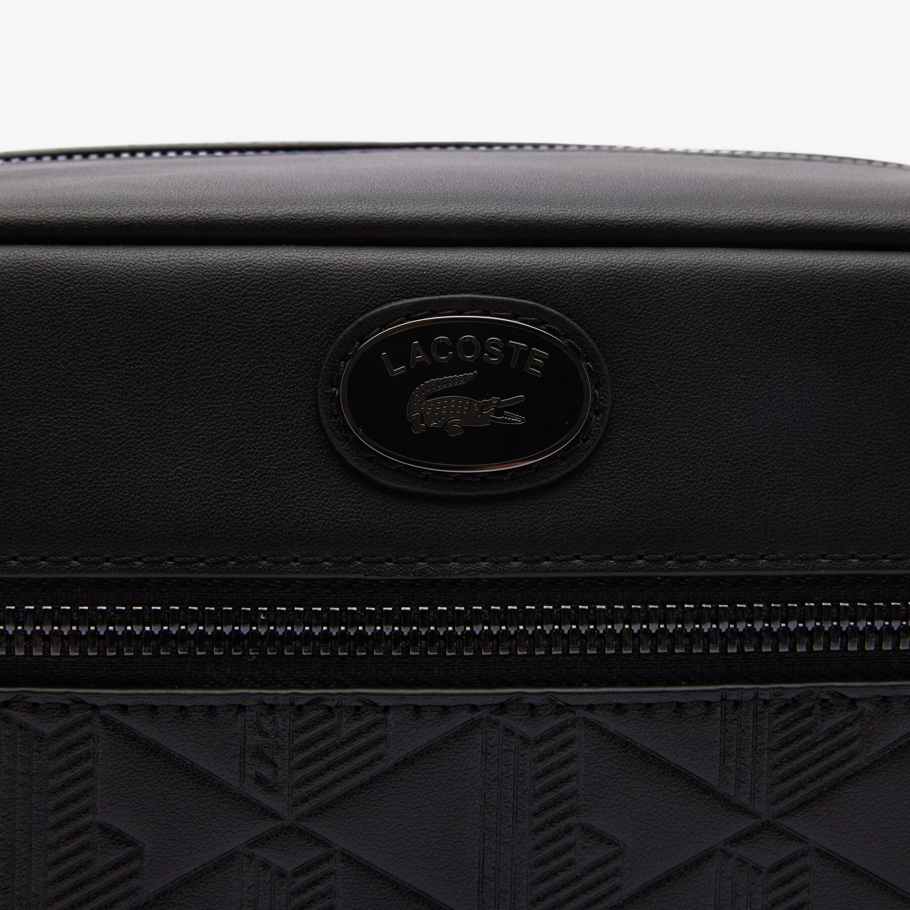 محفظة جلدية بطبعة مونوغرام Leather Monogram Print Pouch Purse - NH4398MR-000