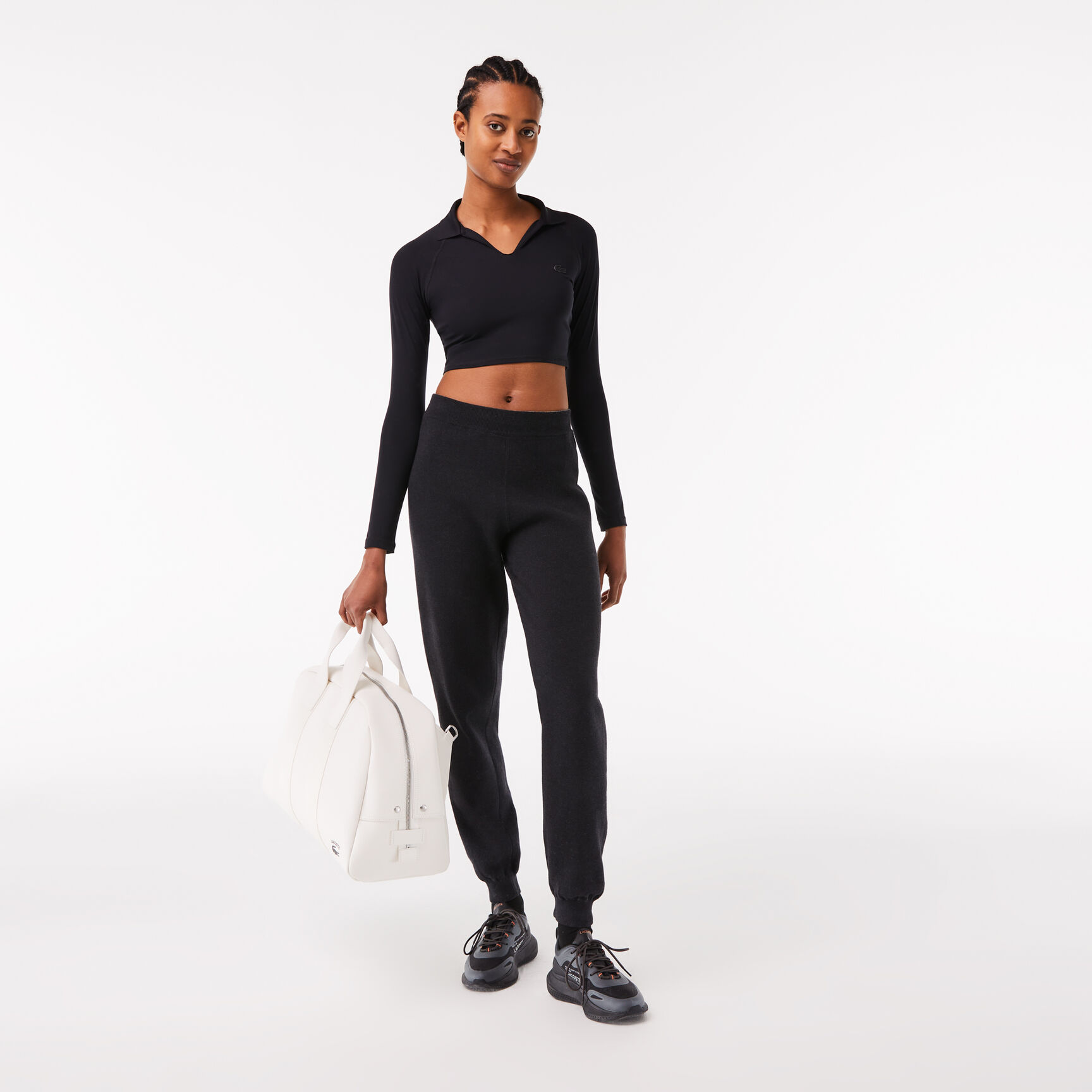 تيشيرت بولو لاكوست قصير بفتحات للإبهام للنساء Women's Lacoste Short Thumb Hole Polo Shirt - DF0951-00-031