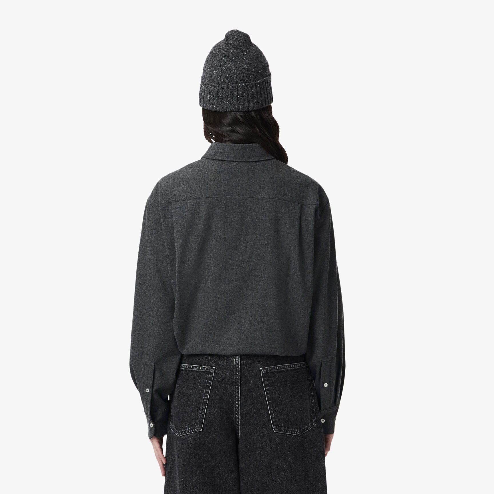 Oversized Polo Style Flannel Shirt - CF5440-00-050