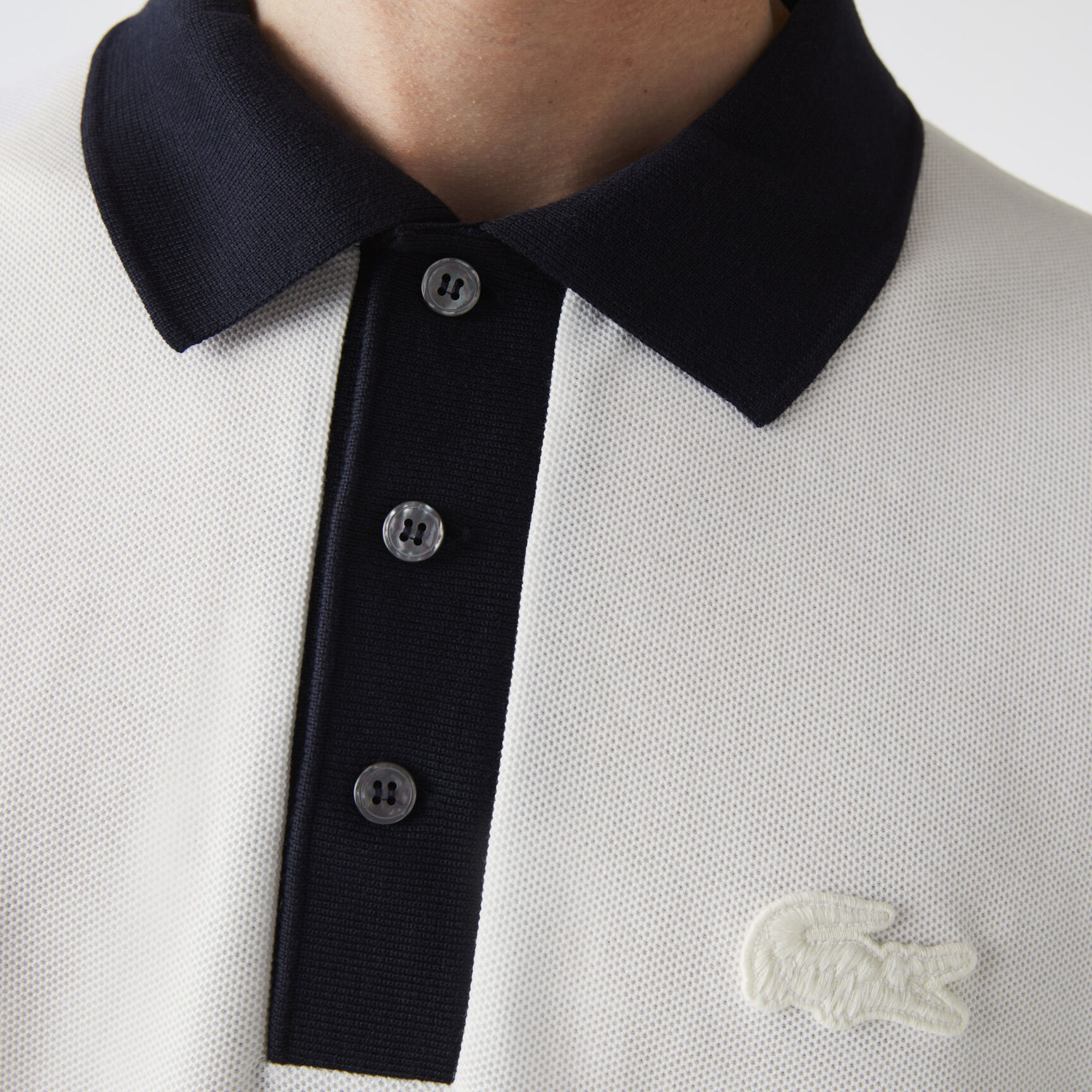 Men&rsquo;s Lacoste Loose Fit Textured Cotton Piqu&eacute; Polo