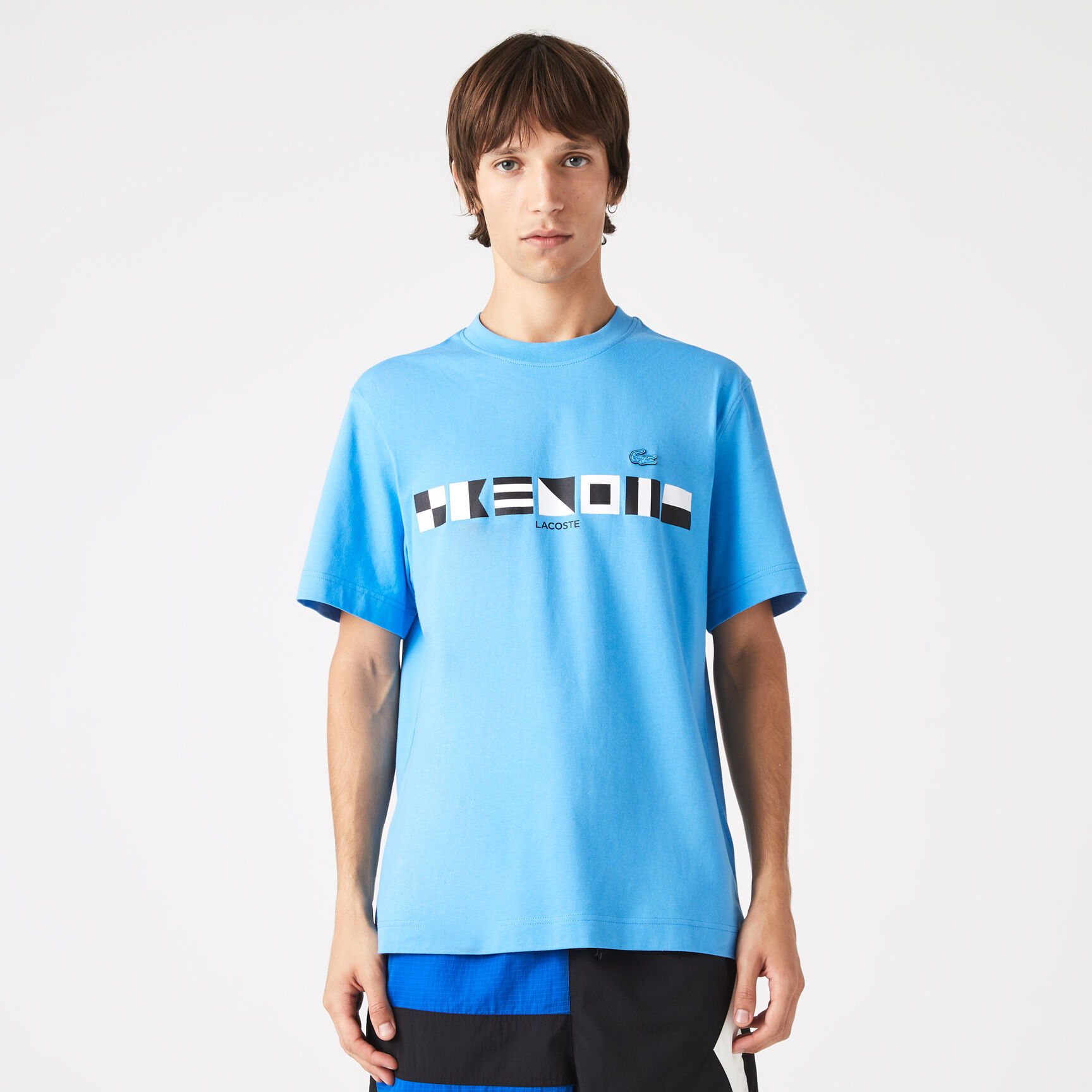 تيشيرت لاكوست مطبوع بقصة مريحة للرجال تيشيرت لاكوست مطبوع بقصة مريحة للرجال