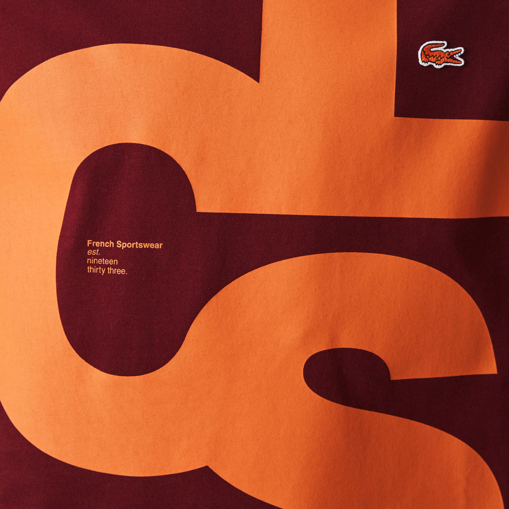 Men's Regular Fit Contrast Lettering Cotton T-Shirt