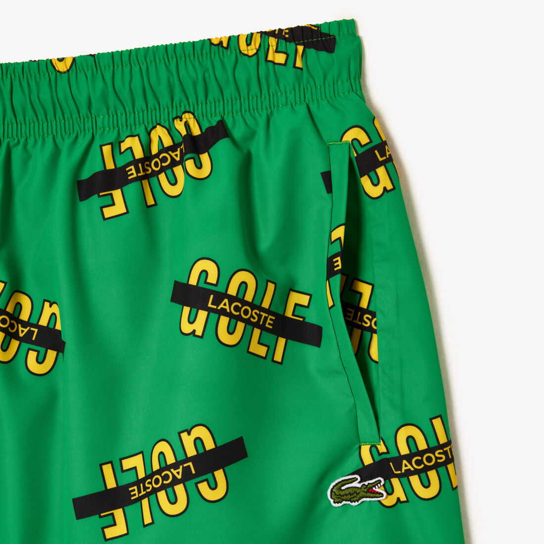 ثوب سباحة لاكوست بطبعة الكرة الأرضية Lacoste Printed Swim Trunks - MH1872-00-QKI