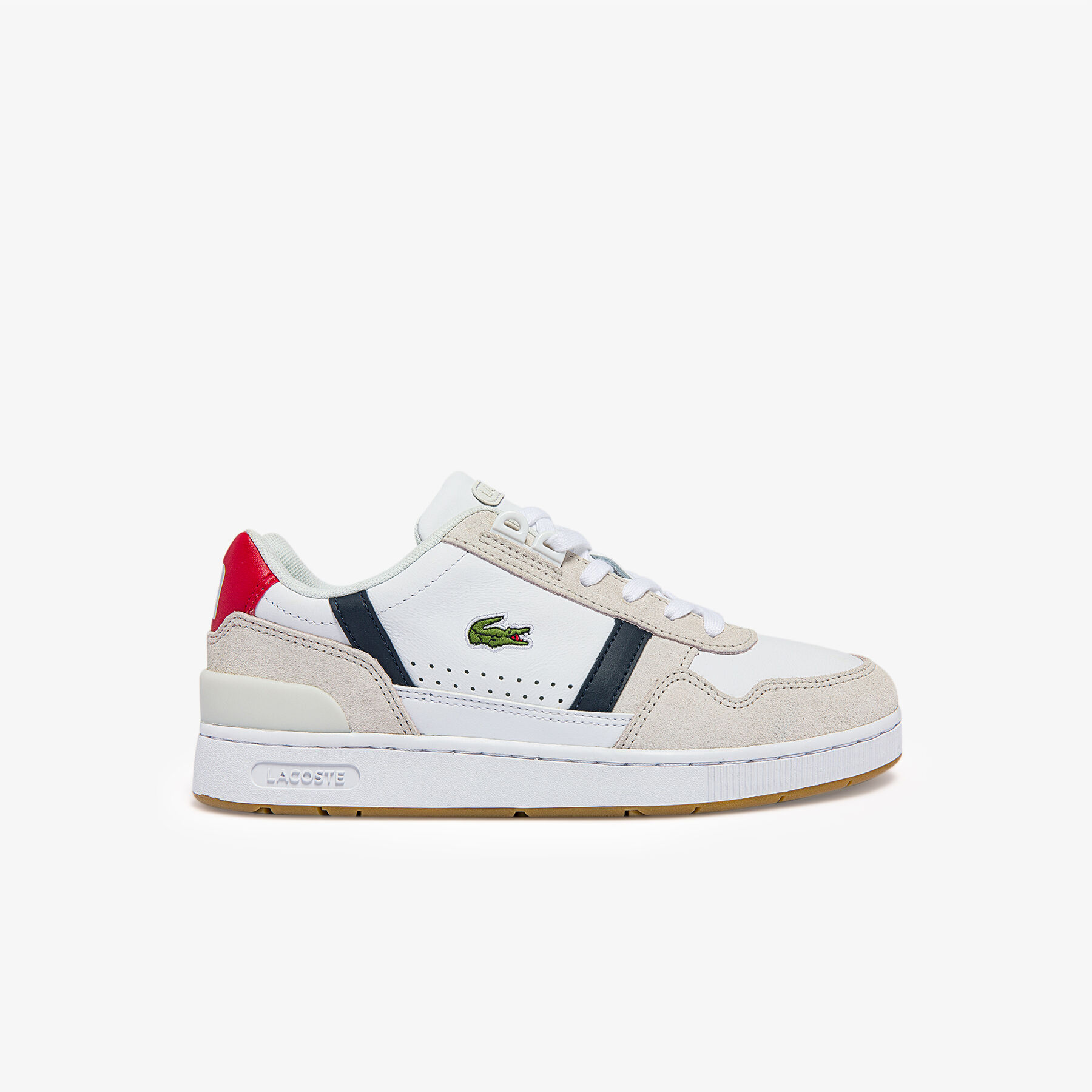Women's T-Clip Tricolour Leather and Suede Trainers Women's T-Clip Tricolour Leather and Suede Trainers - 40SFA0043-407