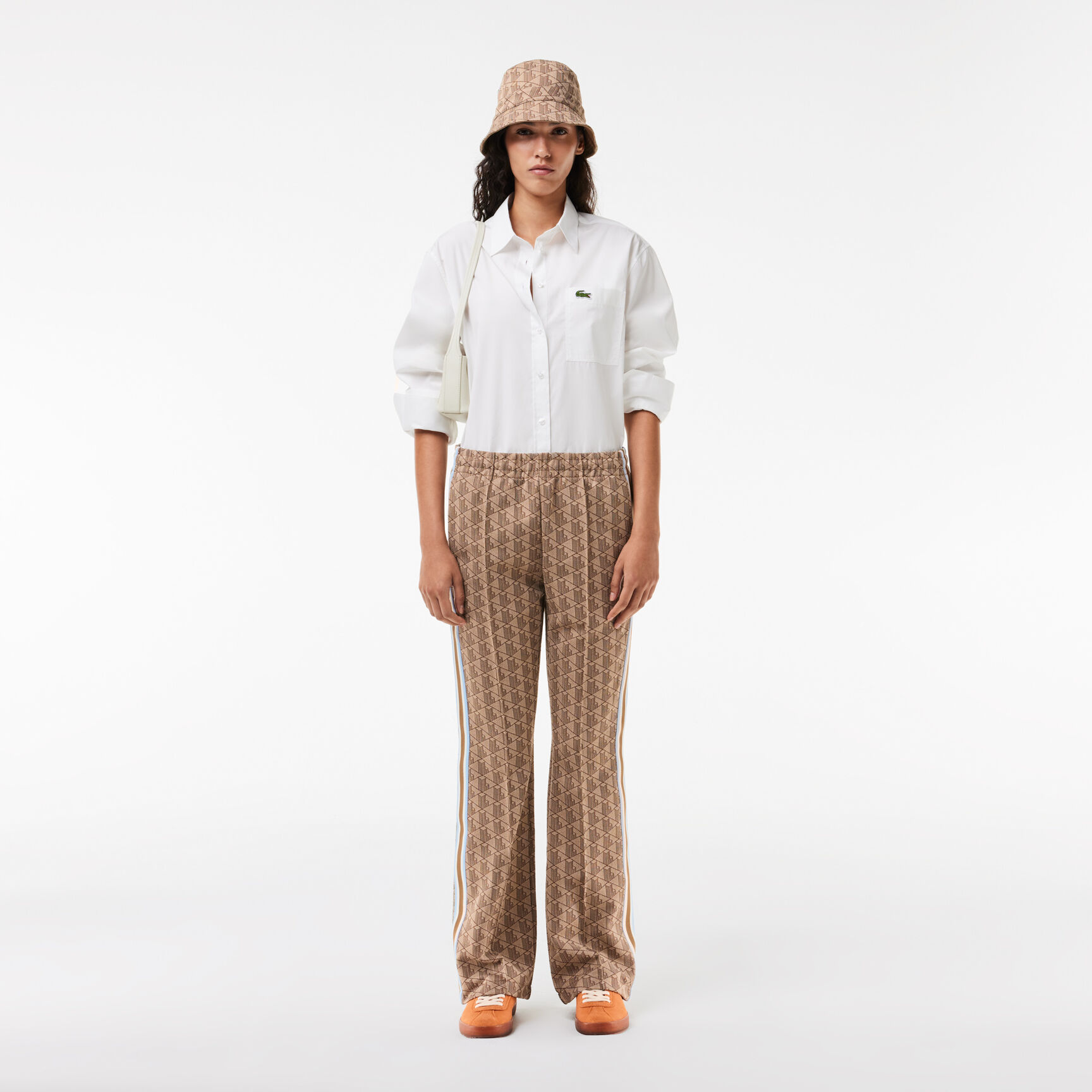 Women's Lacoste Monogram Print Trackpants - XF9313-00-IRP