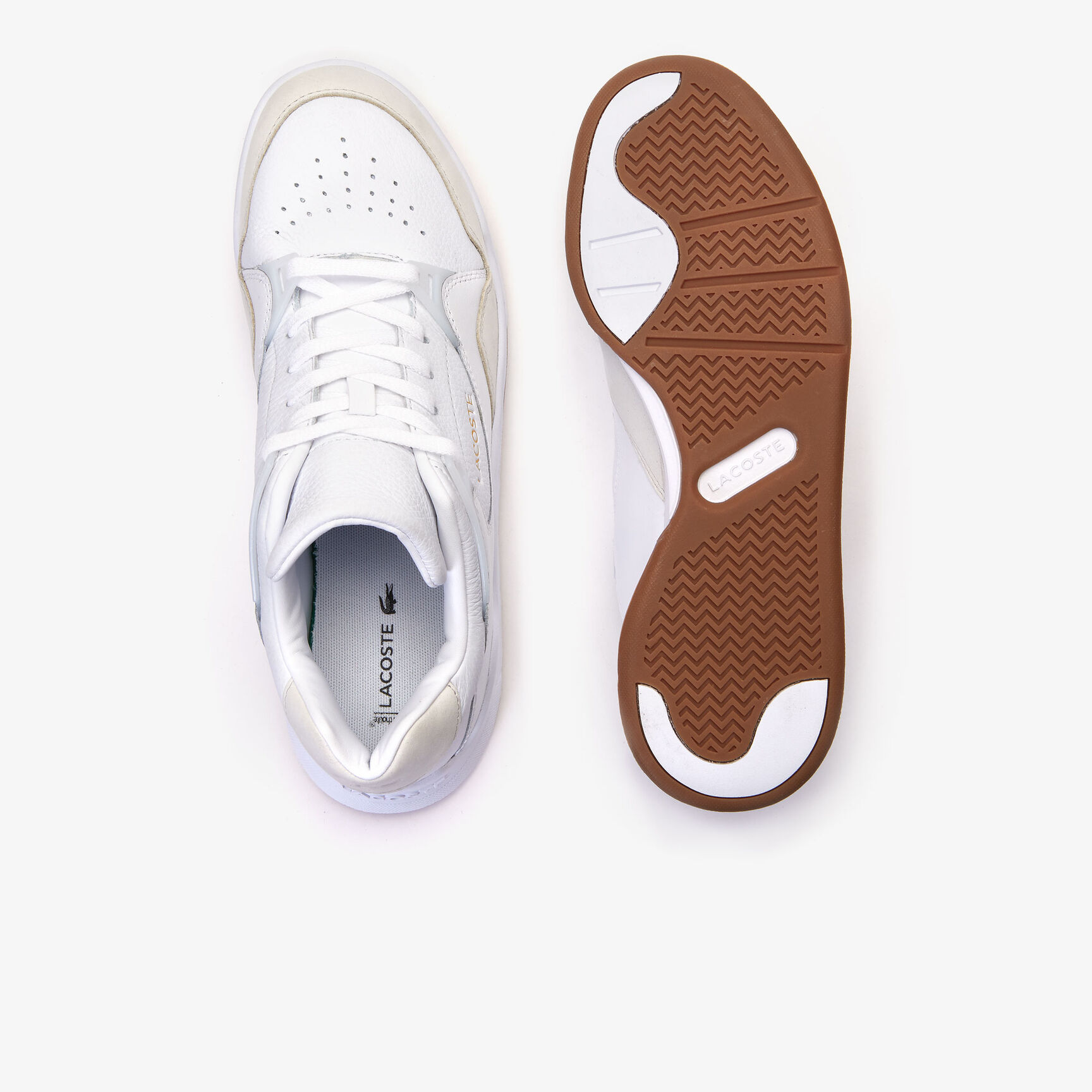 Men's Court Slam Perforated Leather Trainers