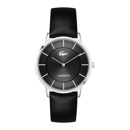 Lacoste Crocorigin Mens Black Dial Watch