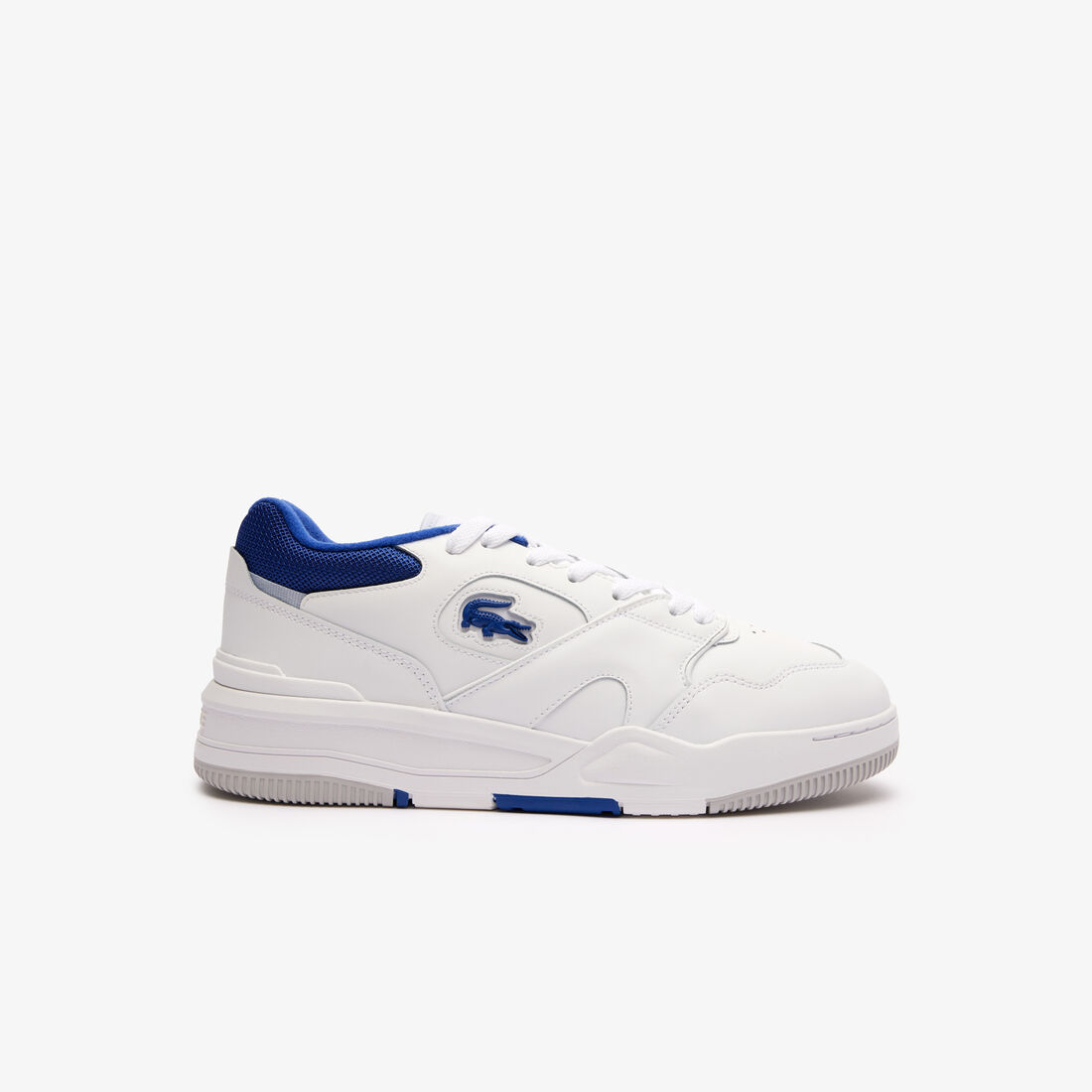 Buy Men's Lineshot Contrasted Collar Leather Trainers | Lacoste UAE