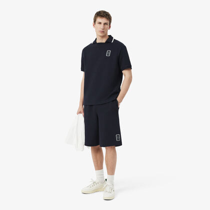 Relaxed Fit Double Face Pique Shorts