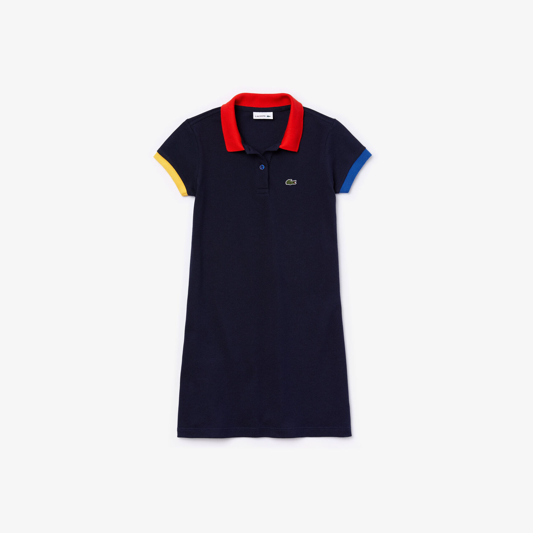 Girl&rsquo;s Polo-Style Contrast Cotton Dress