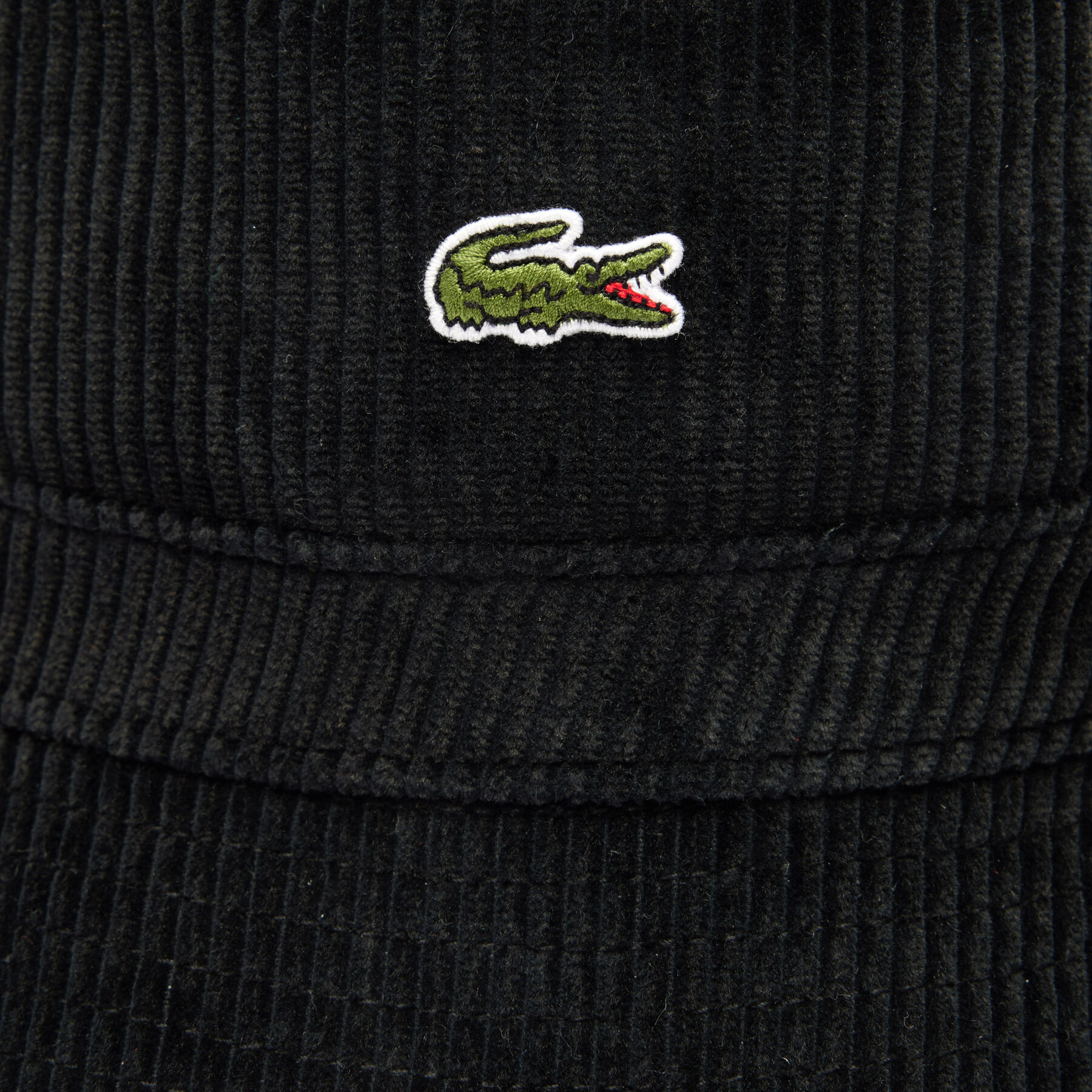 lacoste cotton corduroy bucket hat