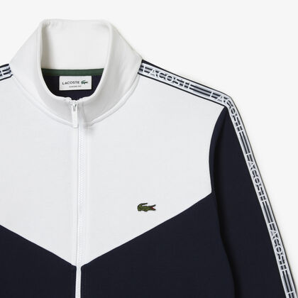 Men&rsquo;s Lacoste Classic Fit Colourblock Zipped Sweatshirt