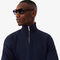 lacoste heavy fleece zipper neck sweatshirt