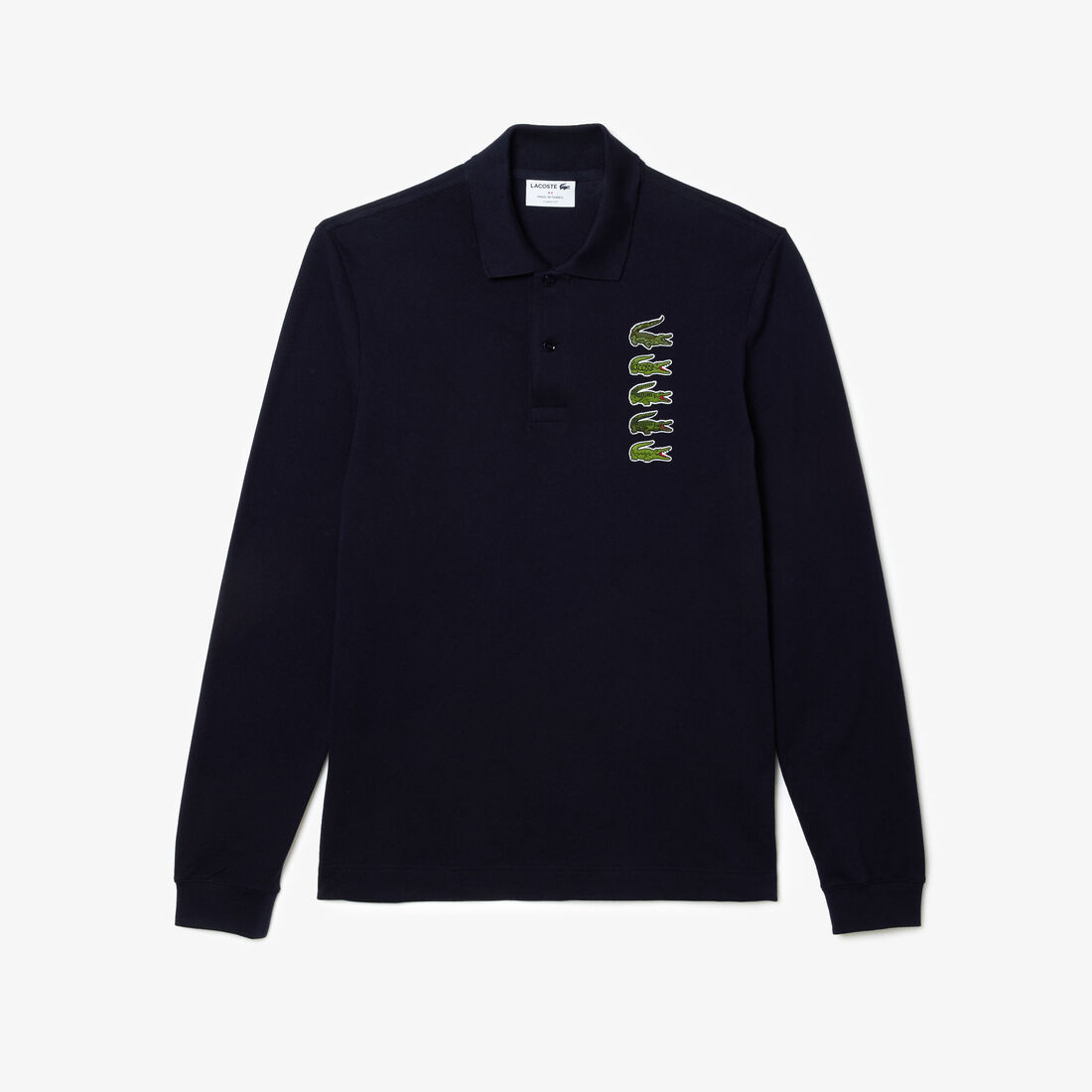 Long-Sleeved Original L.12.12 Multi Badge Polo Shirt Long-Sleeved Original L.12.12 Multi Badge Polo Shirt - PH3462-00-HDE