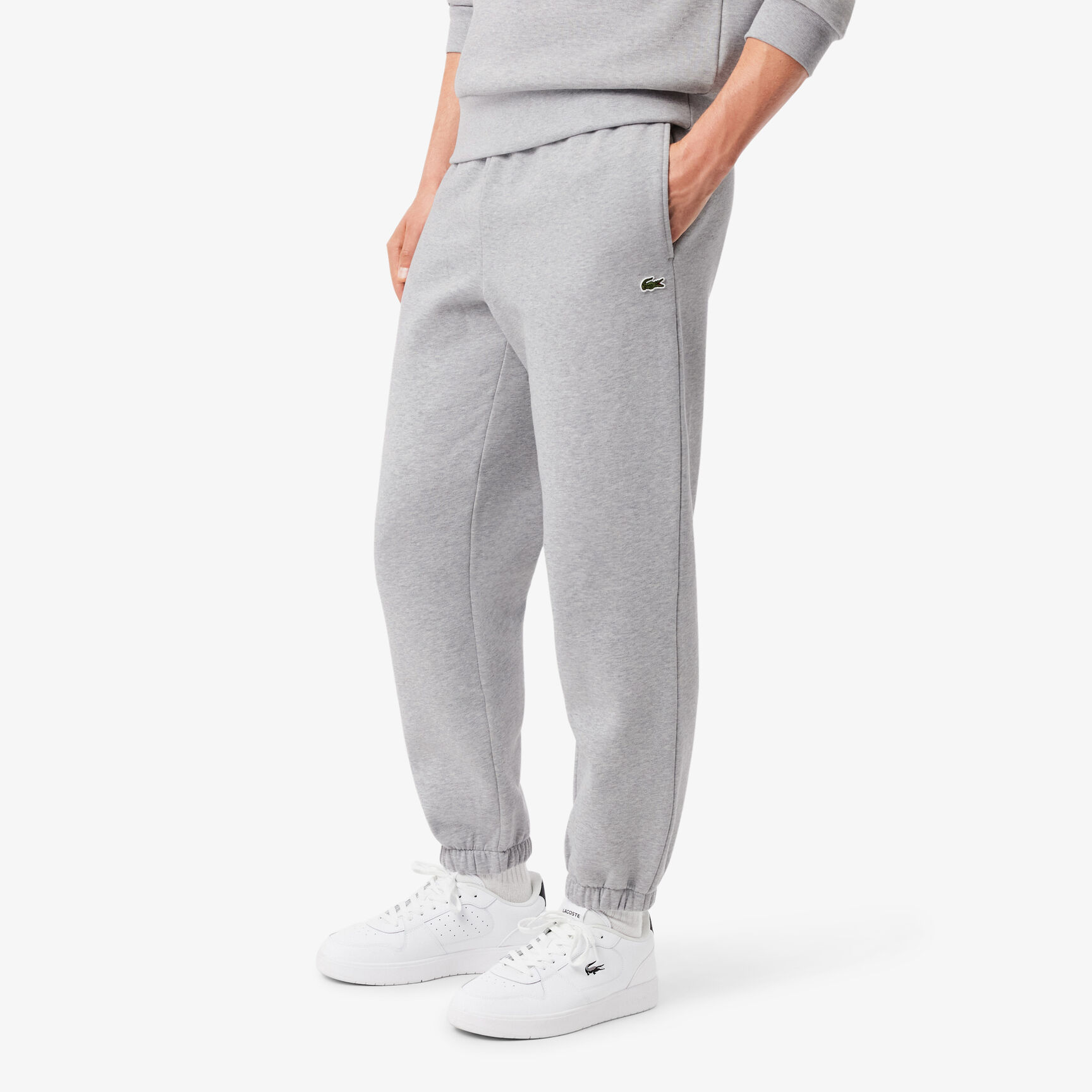 بنطال رياضي لاكوست صوف ناعم مقسم بألوان للرجال Men's Lacoste Brushed Fleece Jogger Trackpants - XH9610-00-CCA