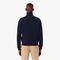 lacoste heavy fleece zipper neck sweatshirt