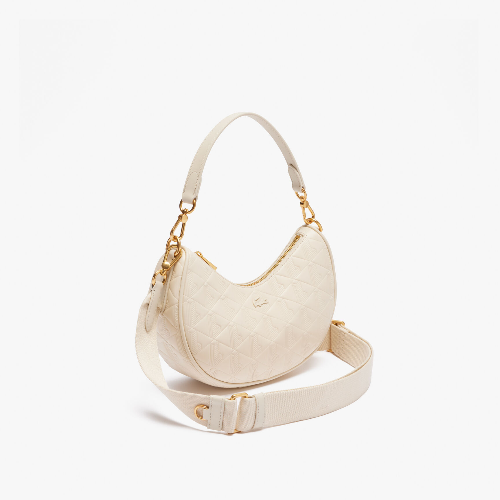 Maheki Embossed Leather Half Moon Purse Maheki Leather Shoulder Bag - NF4710MH-M97