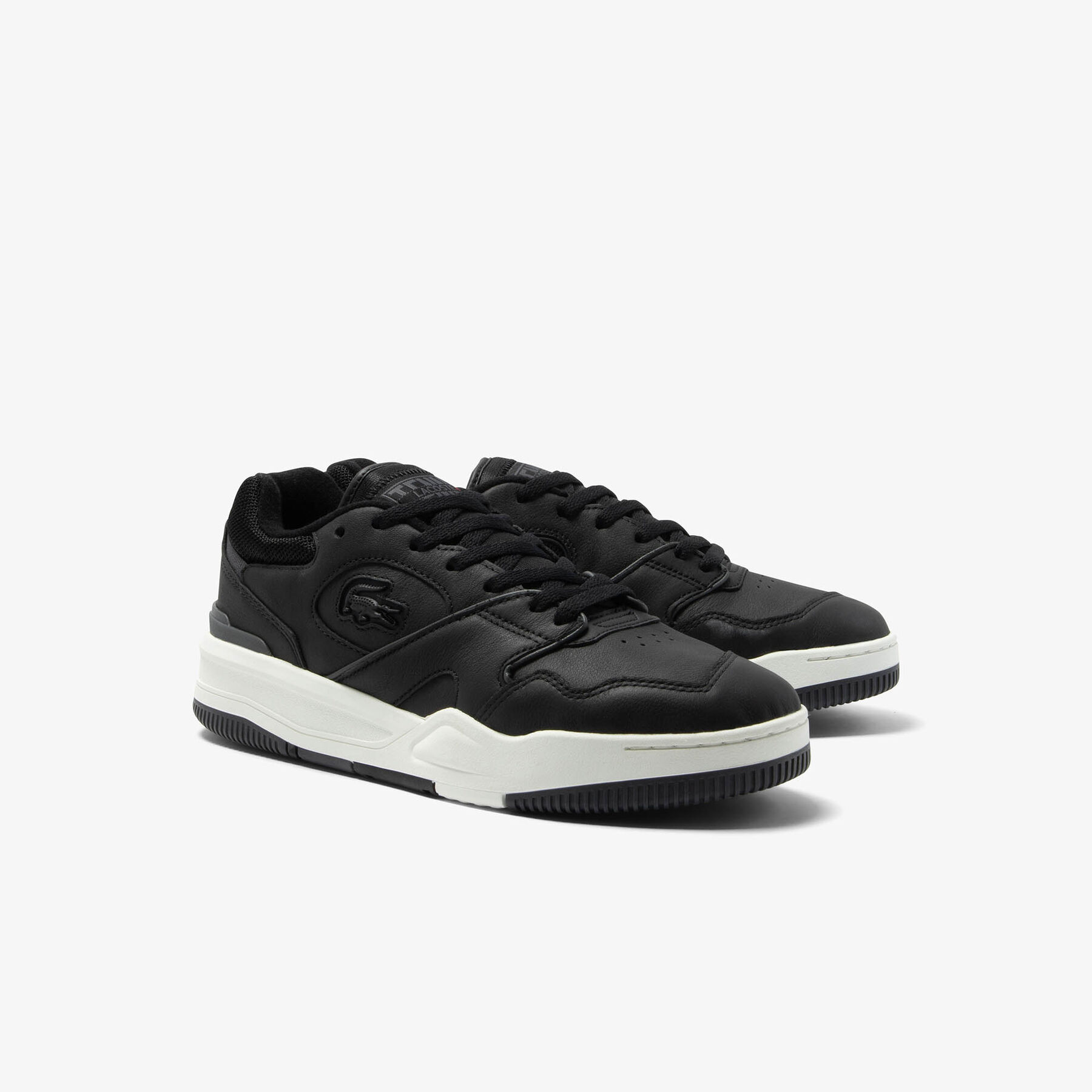 Men's Lineshot Leather Trainers lacoste men s lineshot leather trainers