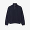 lacoste heavy fleece zipper neck sweatshirt