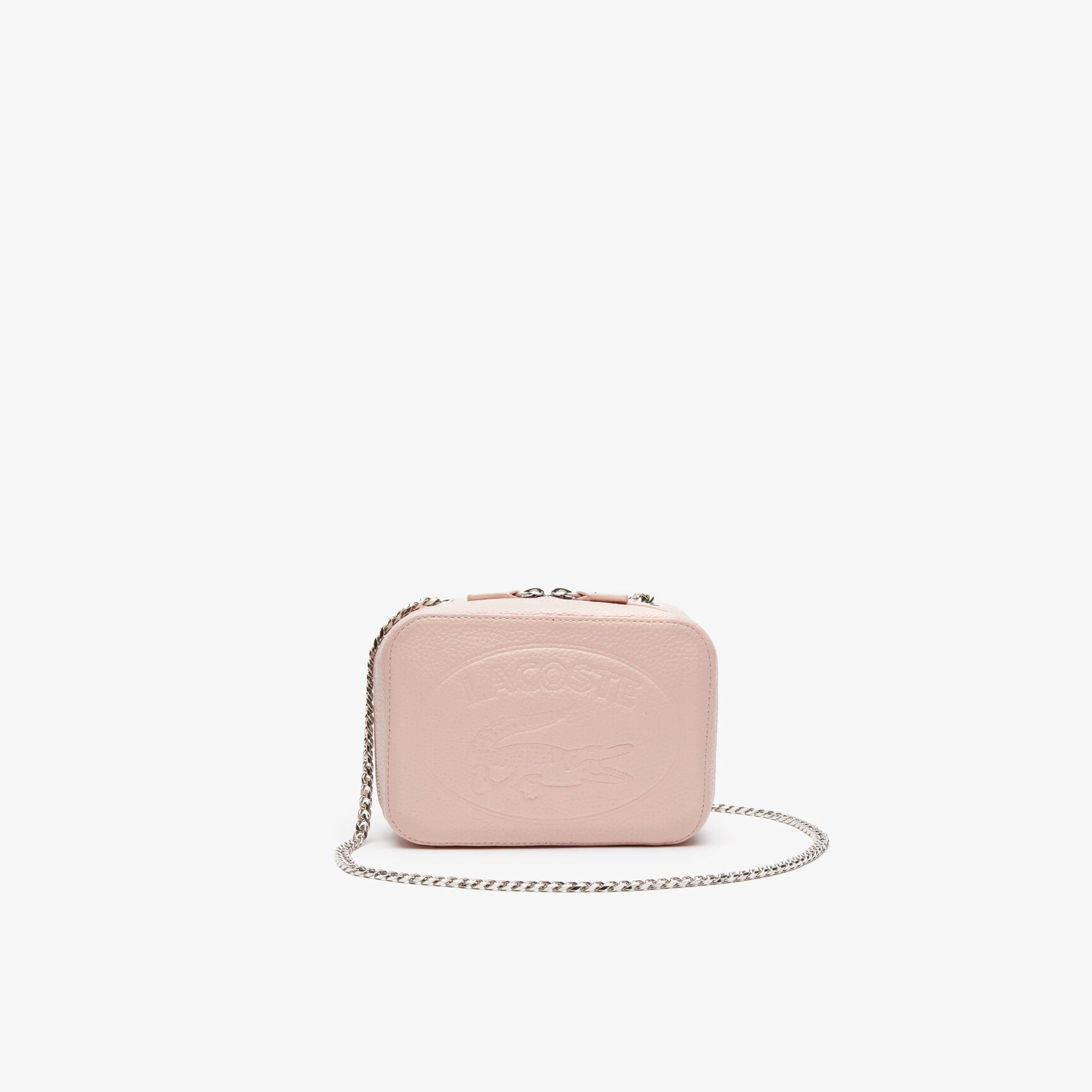 Women's Croco Crew Grained Leather Zip Shoulder Bag Women's Croco Crew Grained Leather Zip Shoulder Bag