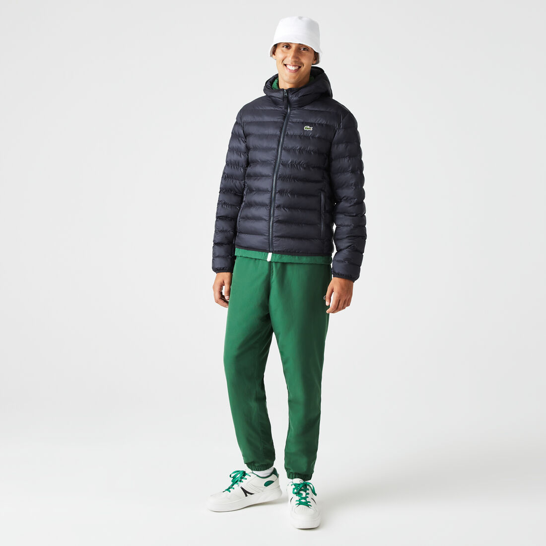 Men's Lacoste Quilted Hooded Short Jacket Men's Lacoste Quilted Hooded Short Jacket - BH0539-00-HDE