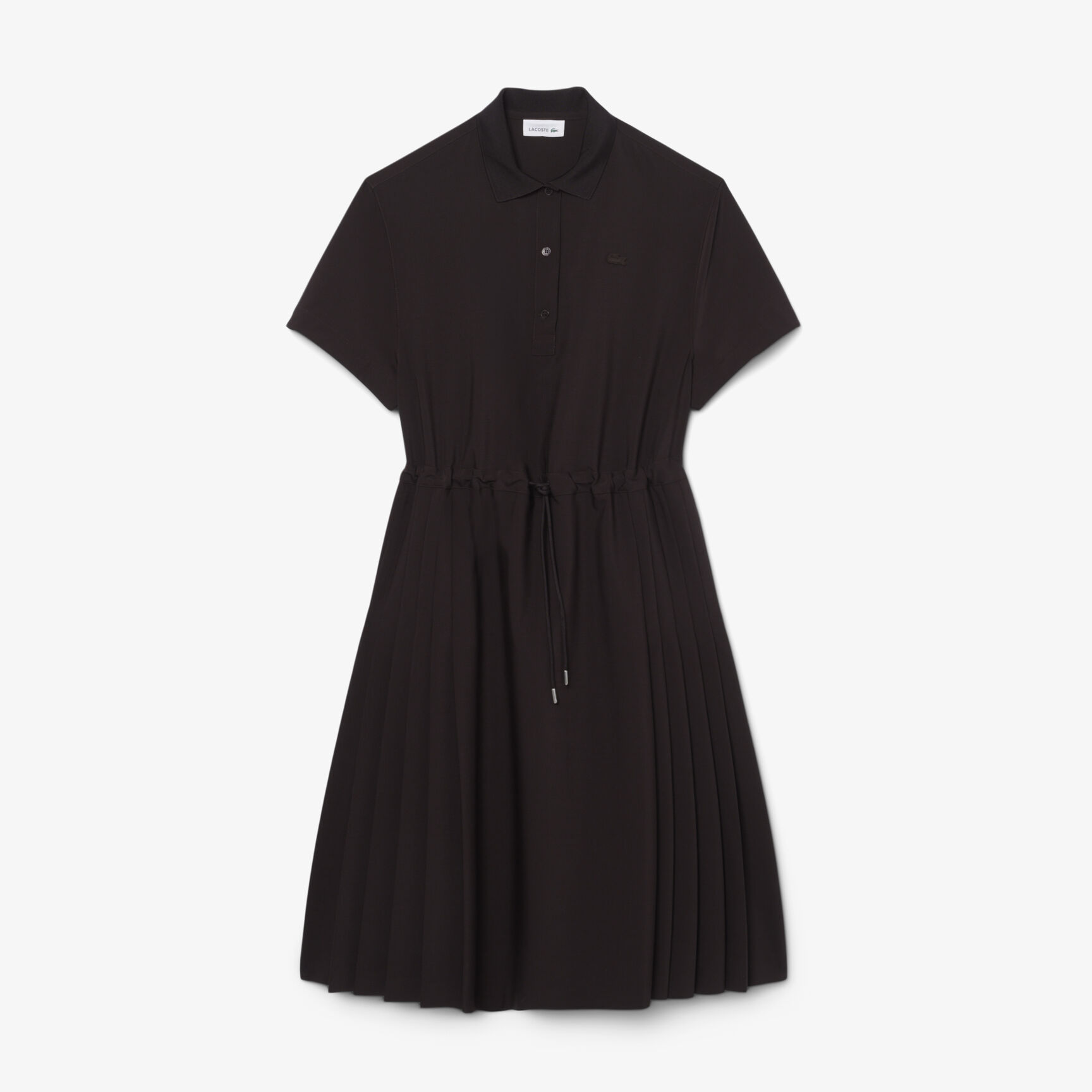 Wool blend Pleated Polo Dress - EF0197-00-3LA