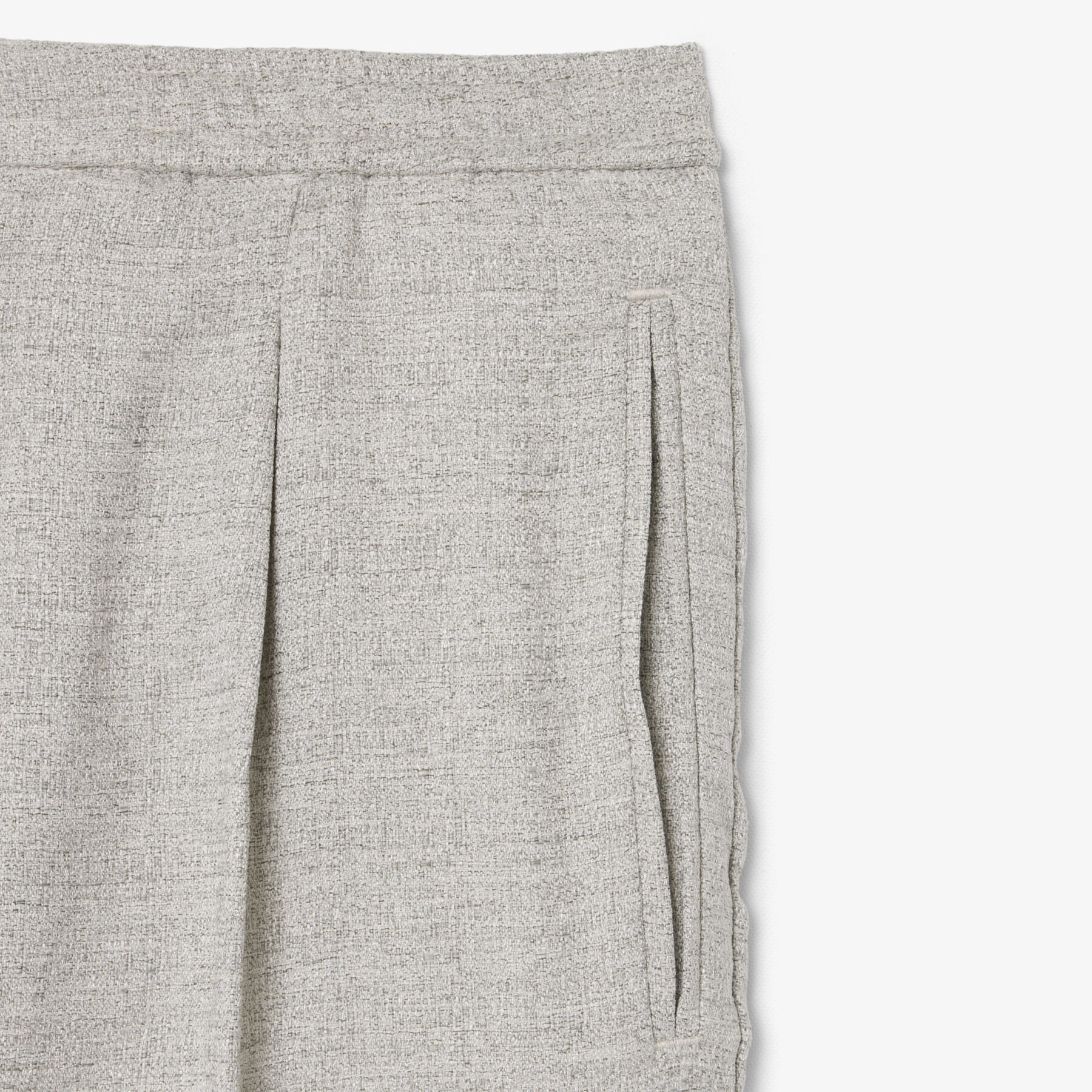 بنطال من قماش سلوب بقصة مريحة Relaxed Fit Slub Weave Pants - HH1621-00-B29