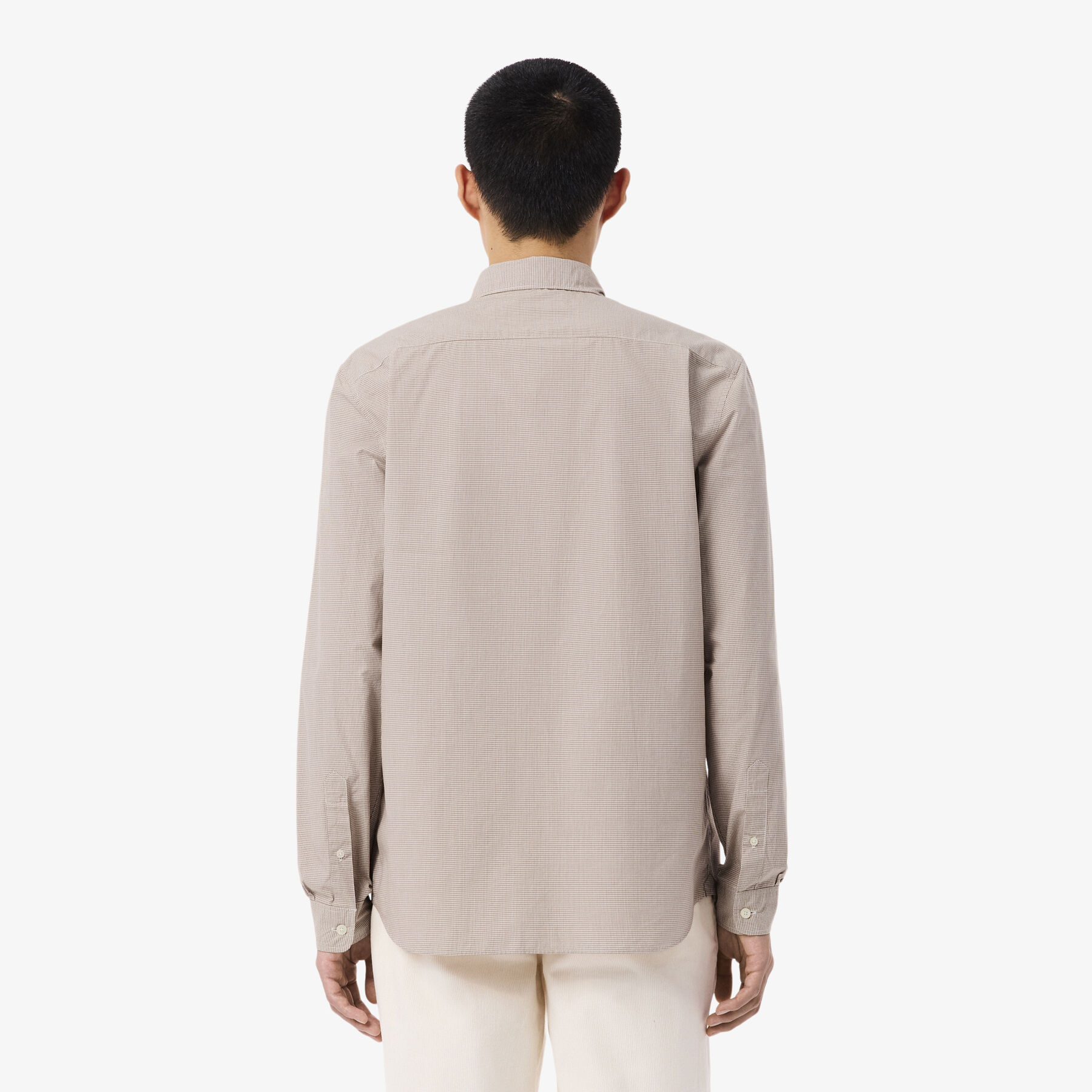 Regular Fit Gingham Poplin Shirt lacoste regular fit gingham poplin shirt