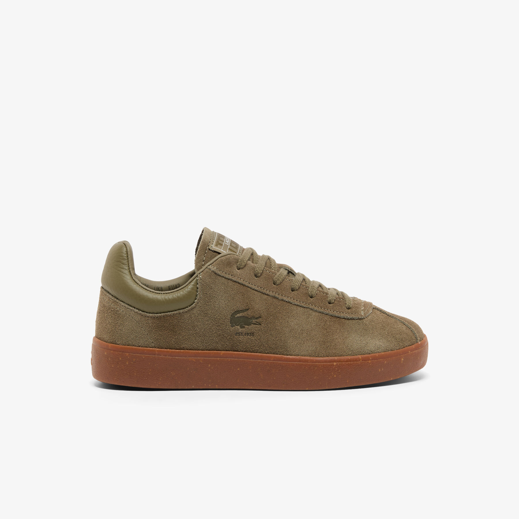 حذاء رياضي بيس شوت رجالي من جلد الغزال Men's Baseshot Suede Sneakers - 50SMA0022-KG9