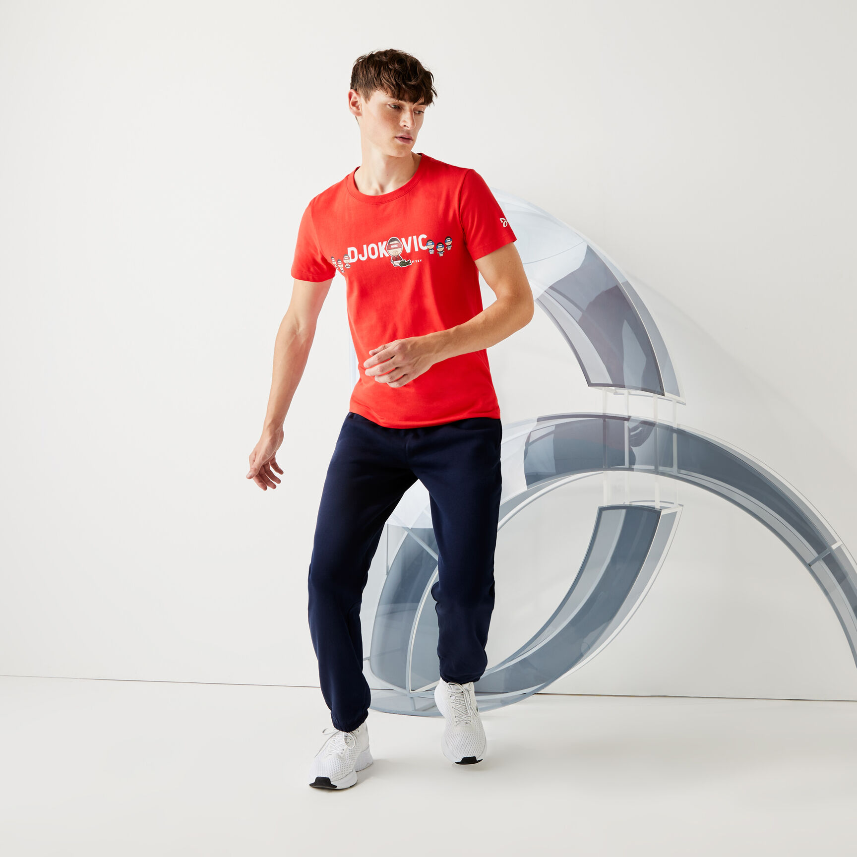 Men's Lacoste SPORT Collab Youssef SY Breathable Cotton T-shirt