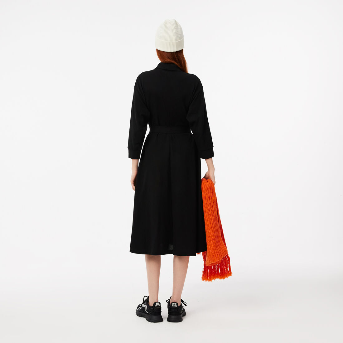 3/4 Sleeve Cotton Pique Polo Dress 3/4 Sleeve Cotton Pique Polo Dress - EF0850-00-031