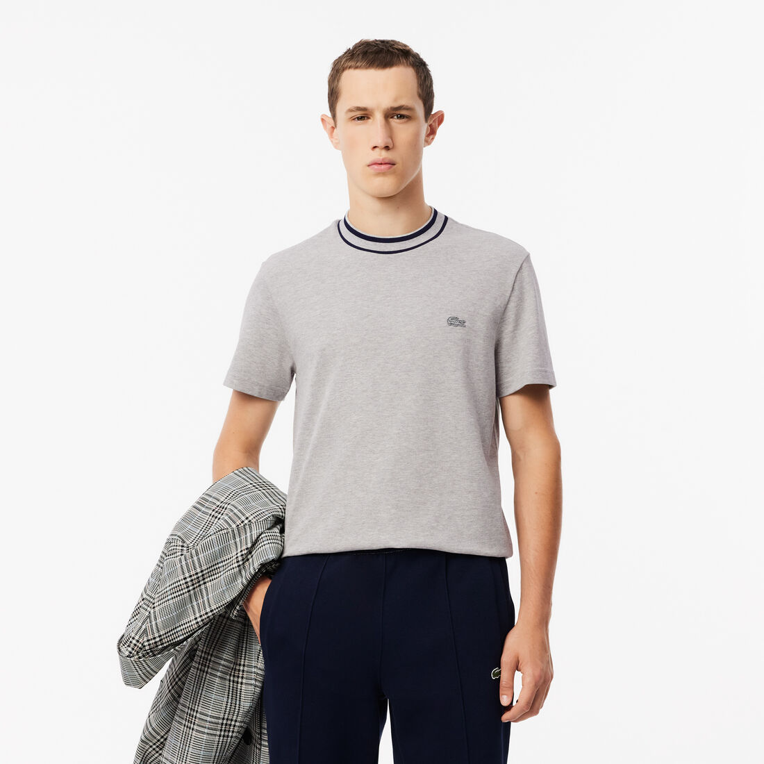 Pique Stripe Collar T-shirt - TH8174-00-CCA