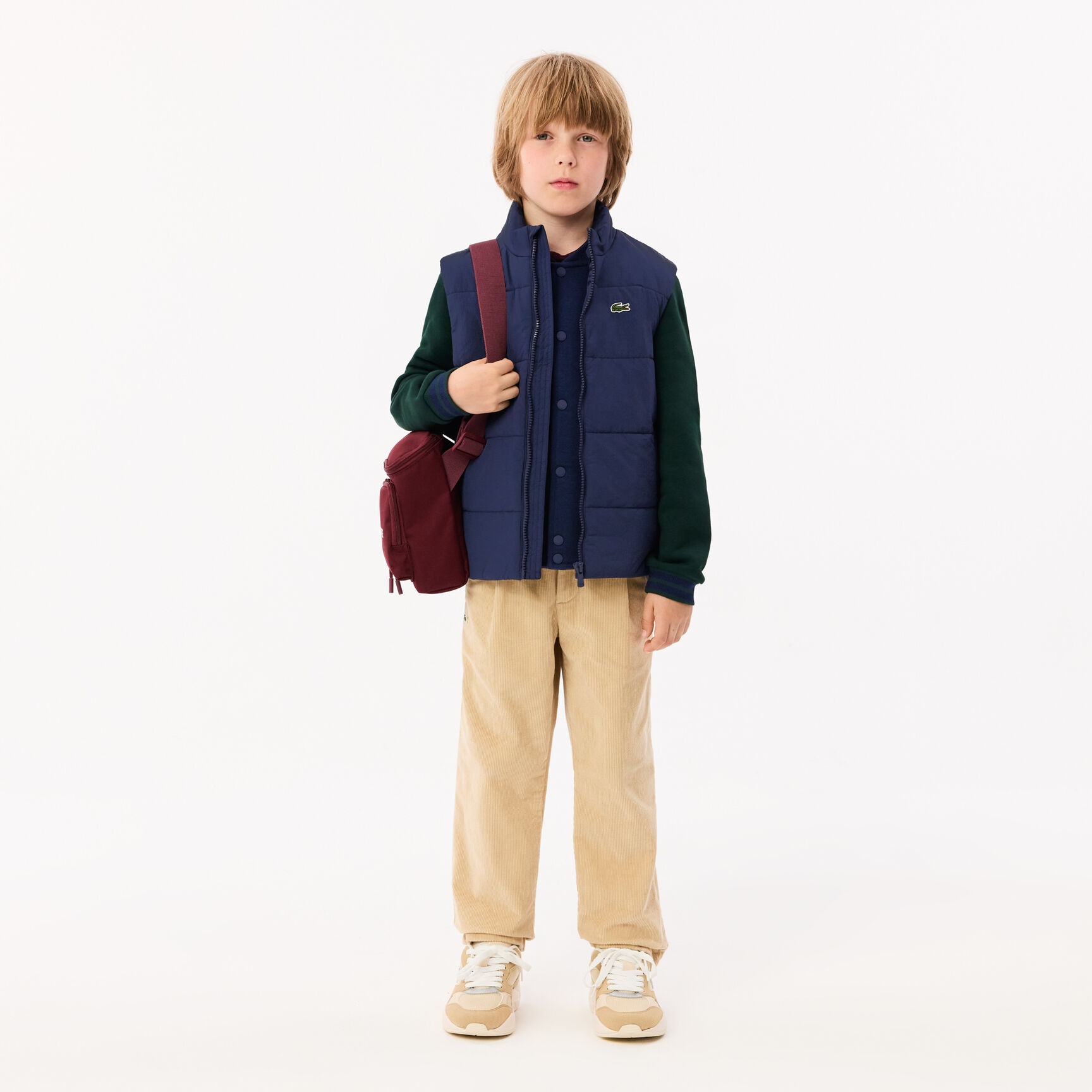 جاكيت فيست لاكوست تفتا للأطفال Kids' Lacoste Taffeta Vest Jacket - BJ3521-00-166