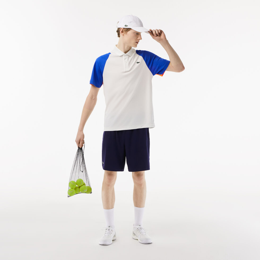 تيشيرت بولو بوليستر معاد تدويره للرجال مجموعة Lacoste Tennis تيشيرت بولو بوليستر معاد تدويره للرجال مجموعة Lacoste Tennis