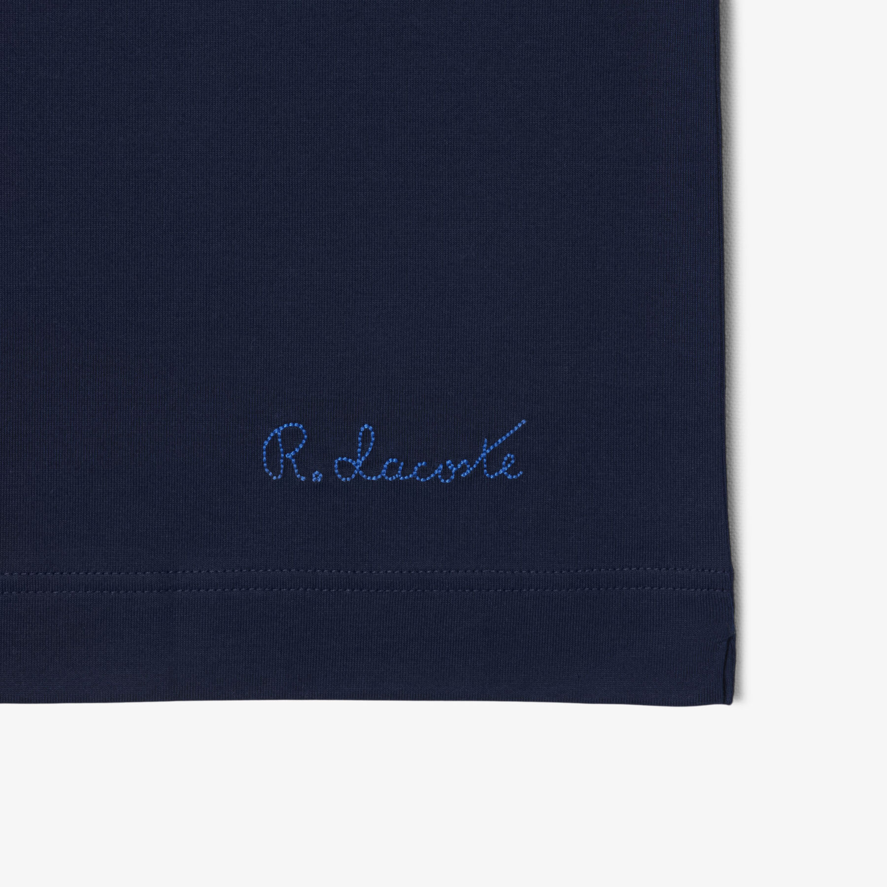 lacoste paris classic fit open neck embroidered polo shirt