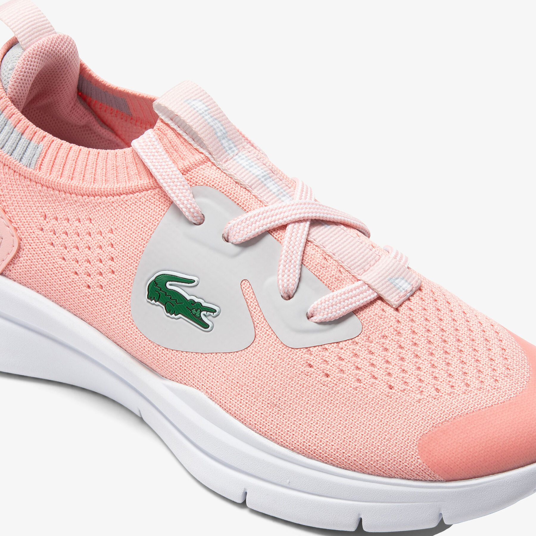 Children's Lacoste Run Spin Knit Textile Trainers children s lacoste run spin knit textile trainers