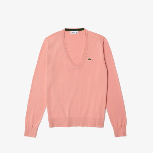 Women’s V-neck Organic Cotton Sweater